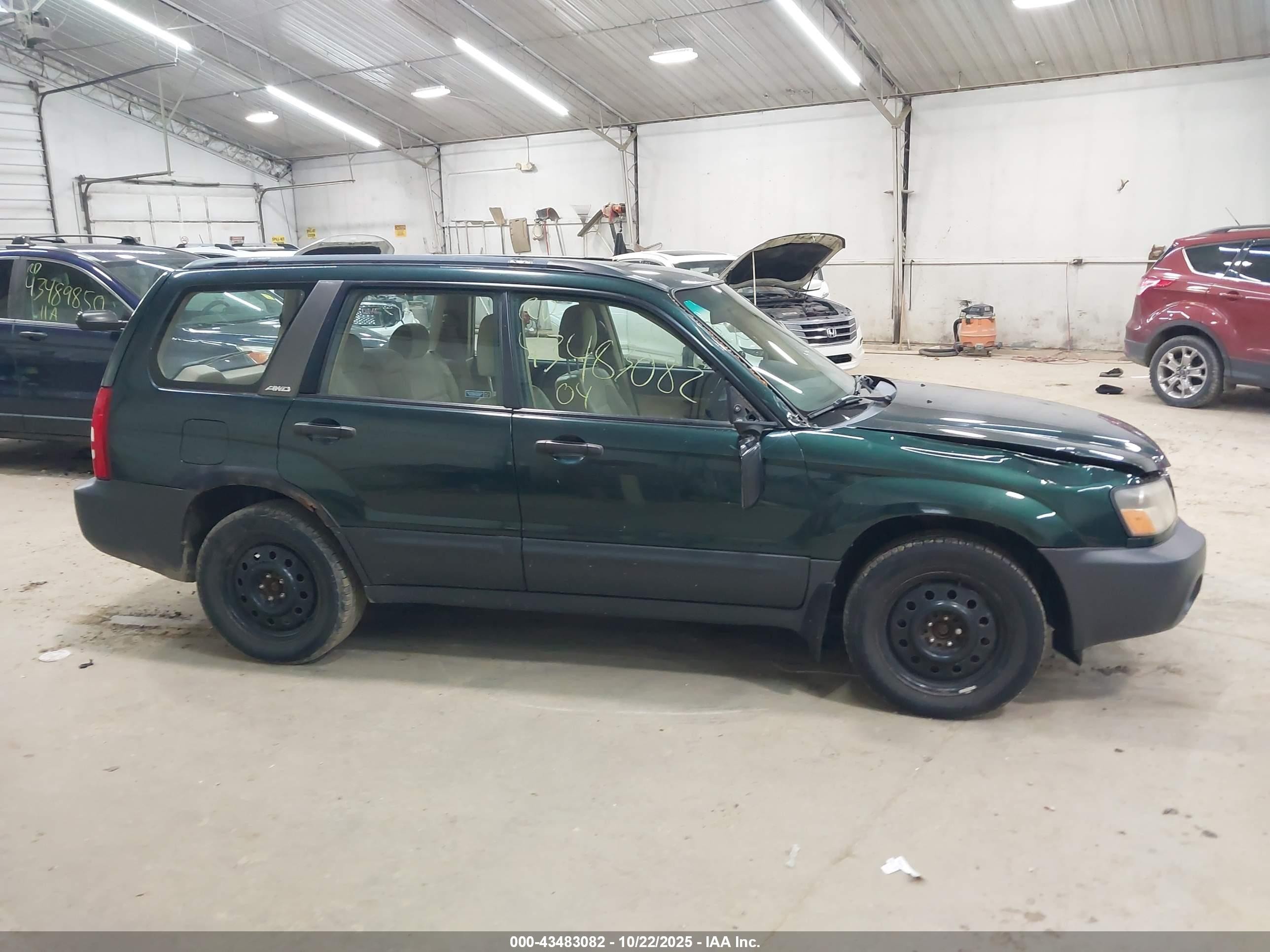 2004 Subaru Forester 2.5x Серый vin: JF1SG63664H739538
