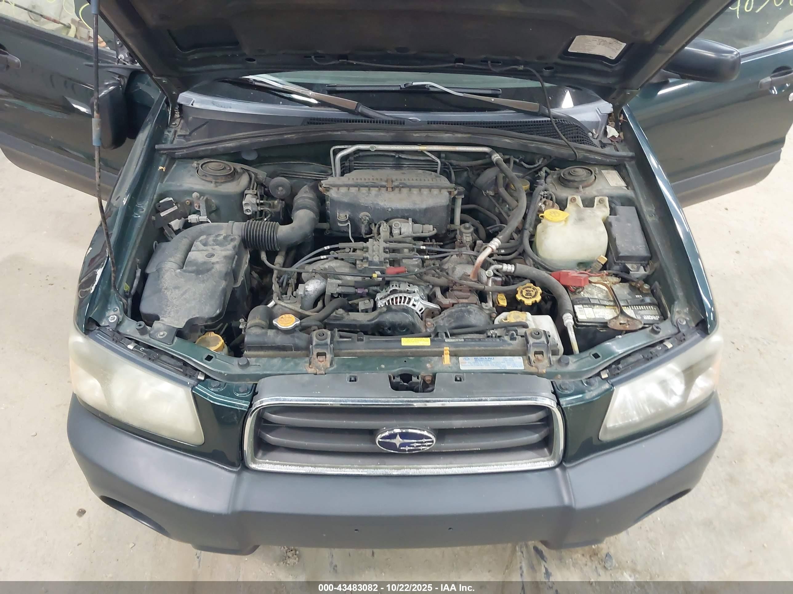 2004 Subaru Forester 2.5x Серый vin: JF1SG63664H739538