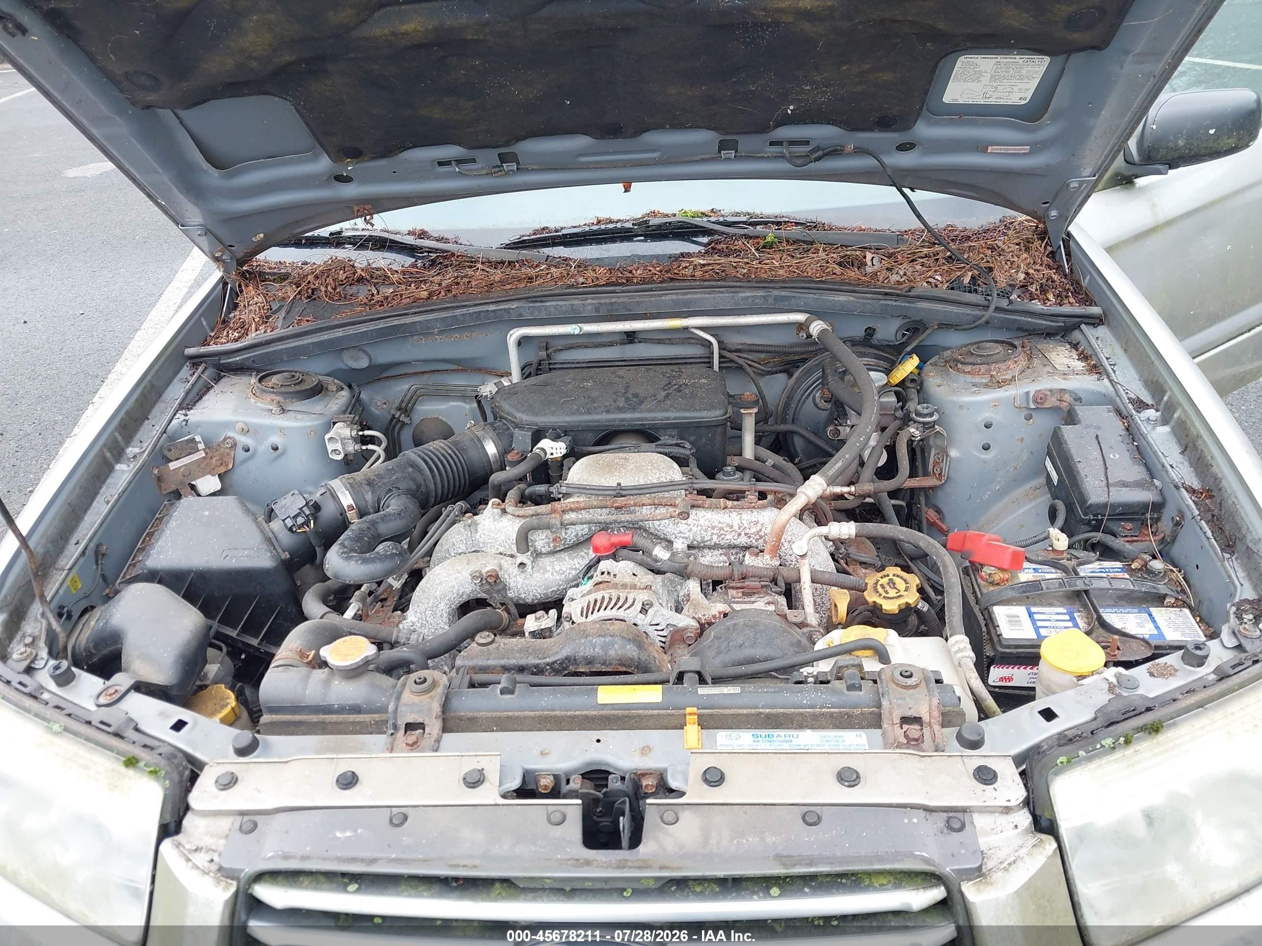 2006 Subaru Forester 2.5x Серебряный vin: JF1SG63666H759615