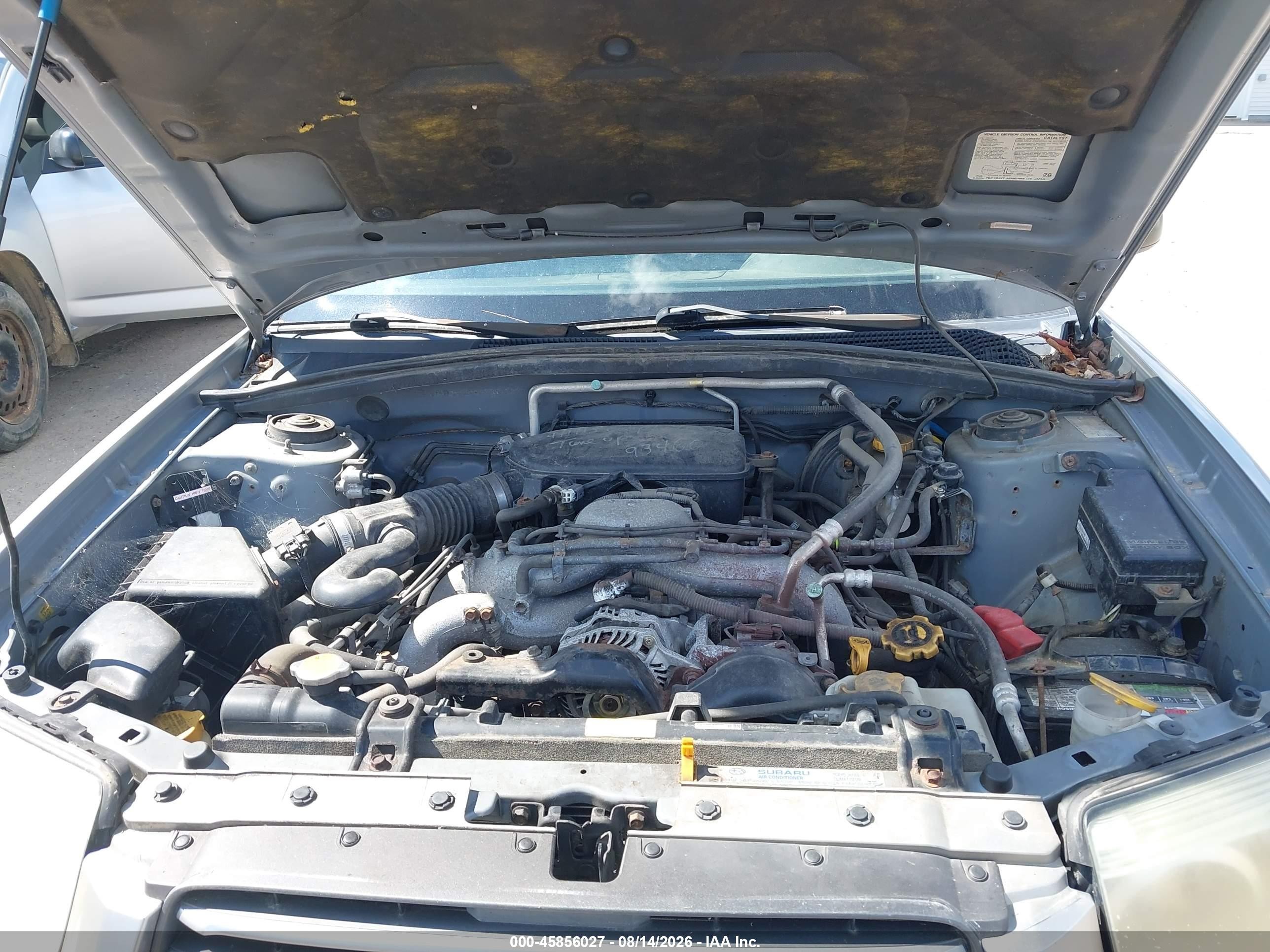 2007 Subaru Forester 2.5x Silver vin: JF1SG63667H727507
