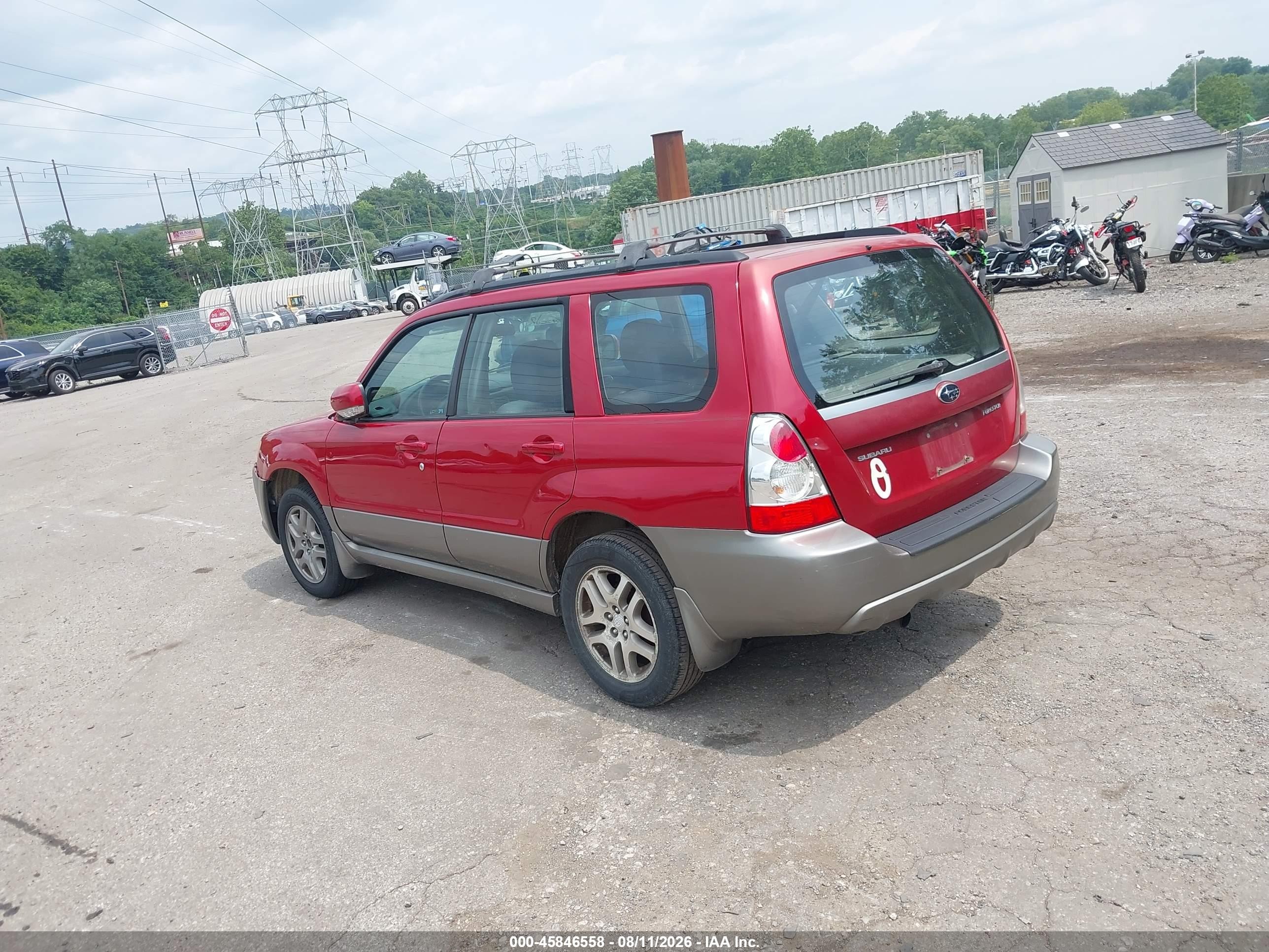 2007 Subaru Forester Sports 2.5x Red vin: JF1SG63667H737549