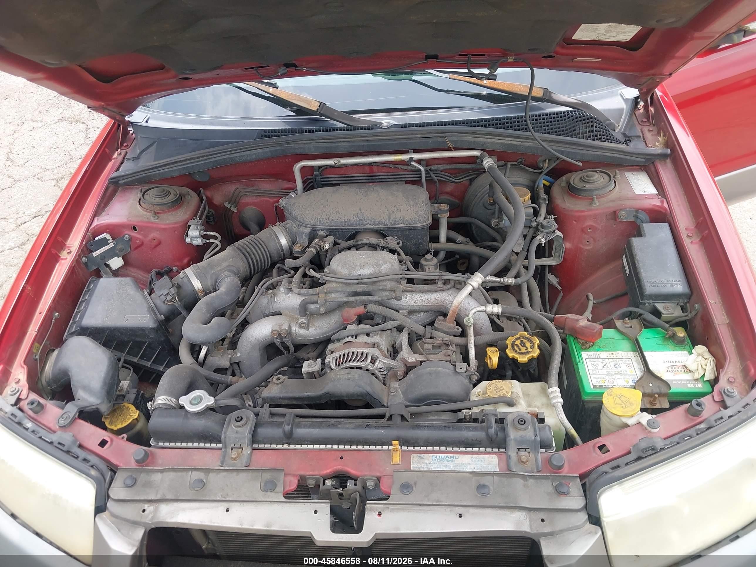 2007 Subaru Forester Sports 2.5x Red vin: JF1SG63667H737549