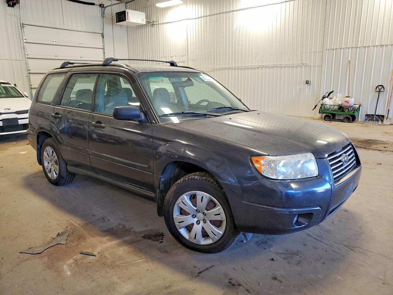 2008 Subaru Forester 2.5x Gray vin: JF1SG63668G715655