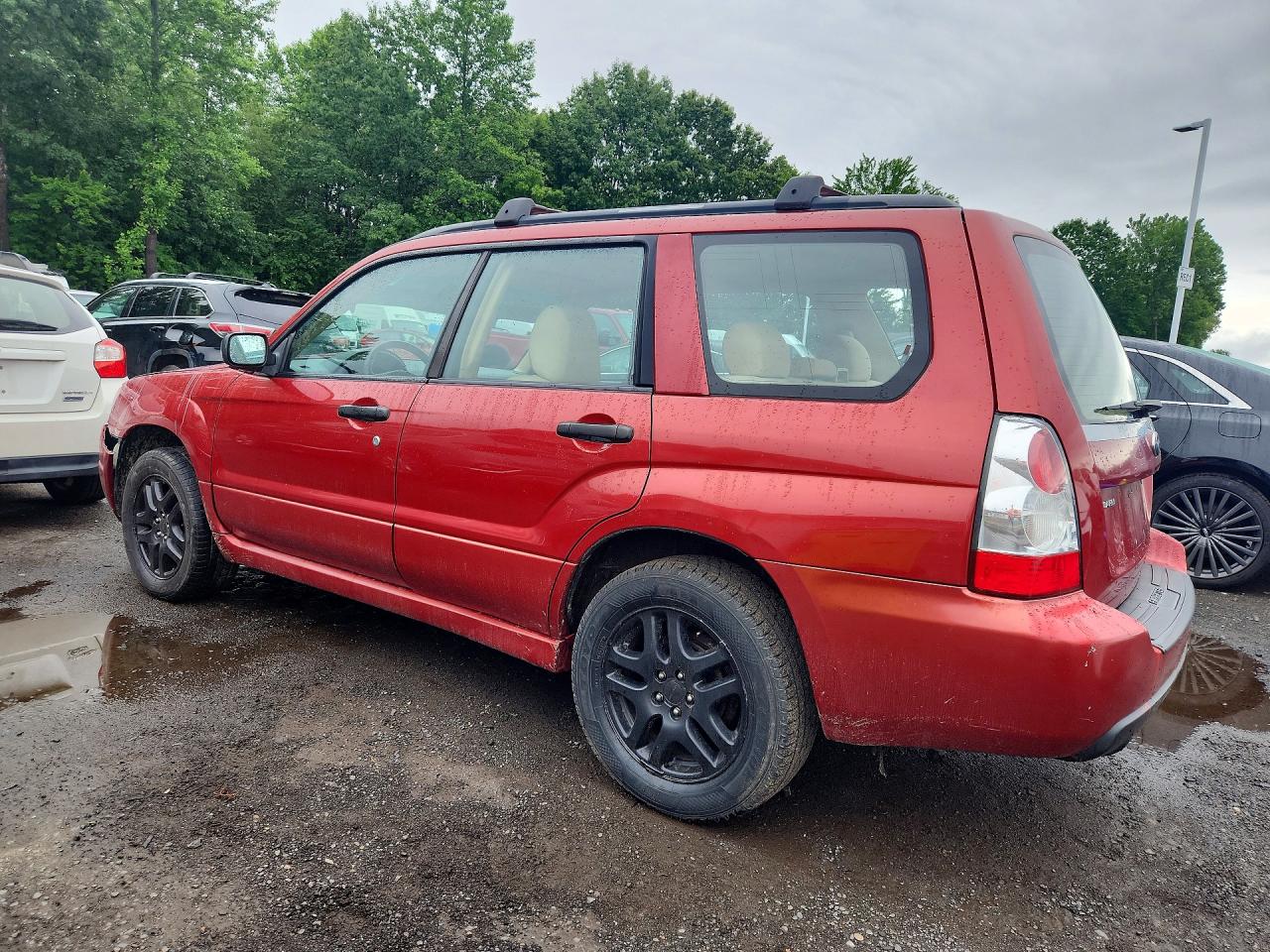 2008 Subaru Forester 2.5x Red vin: JF1SG63668H715875