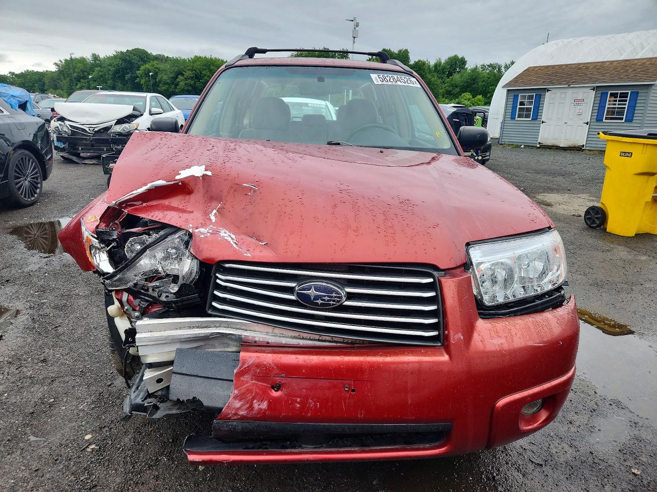 2008 Subaru Forester 2.5x Red vin: JF1SG63668H715875