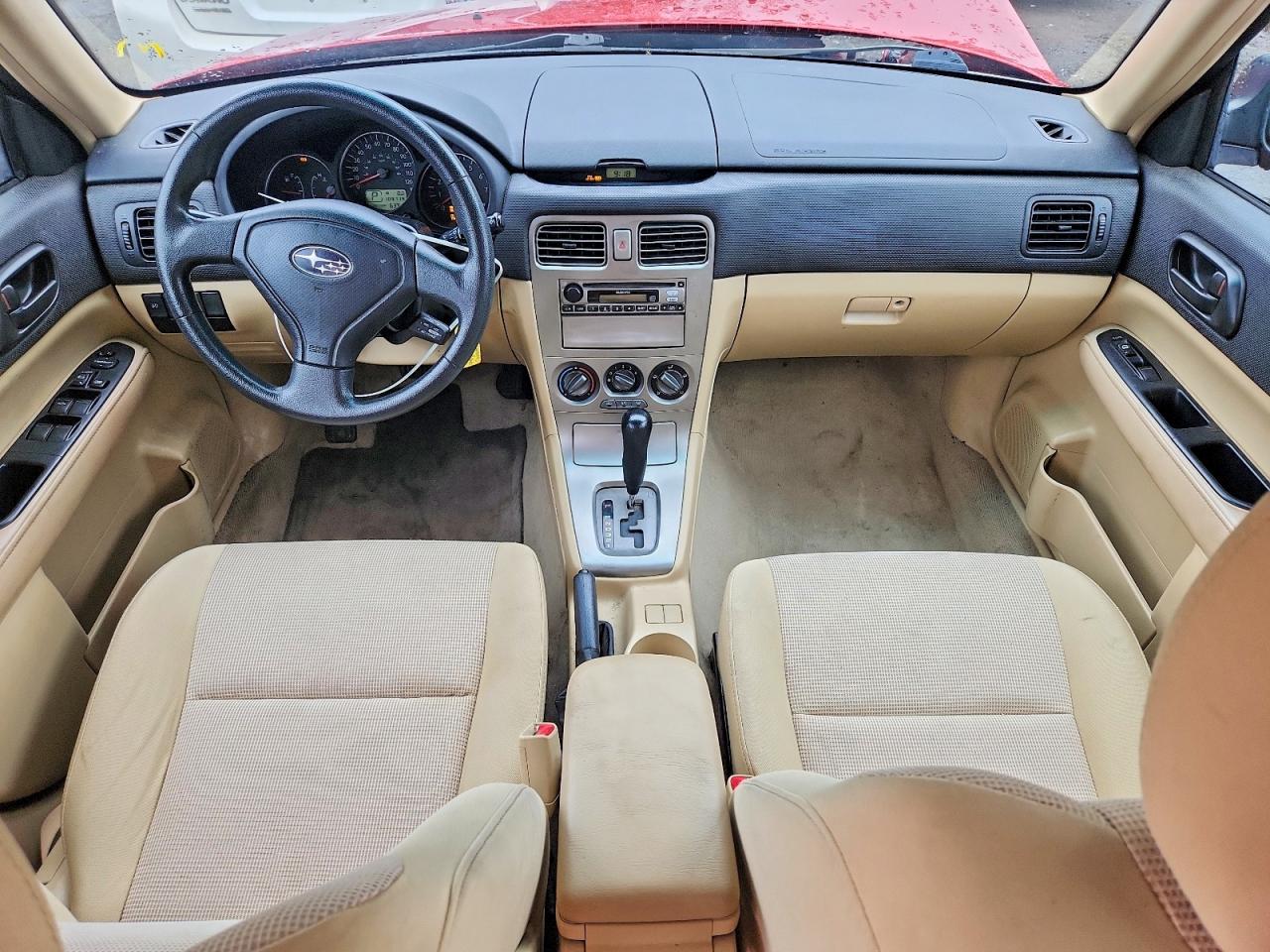 2008 Subaru Forester 2.5x Red vin: JF1SG63668H715875