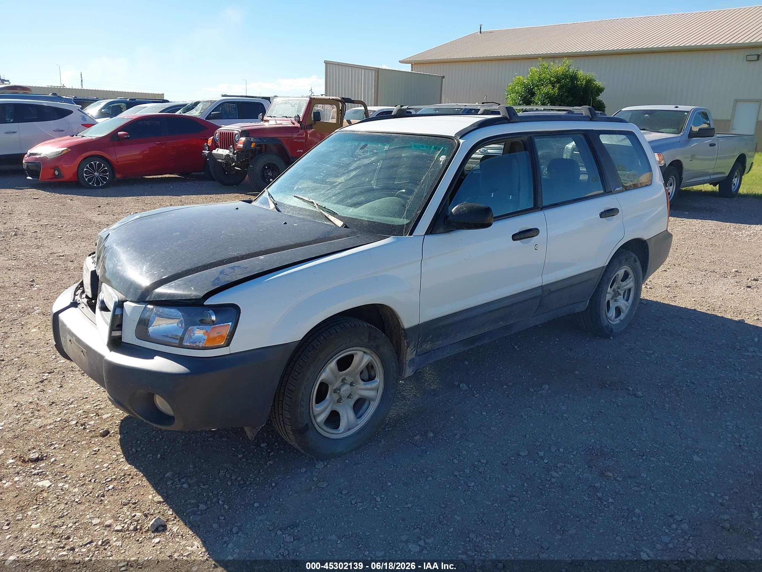 2003 Subaru Forester X White vin: JF1SG63673H736145