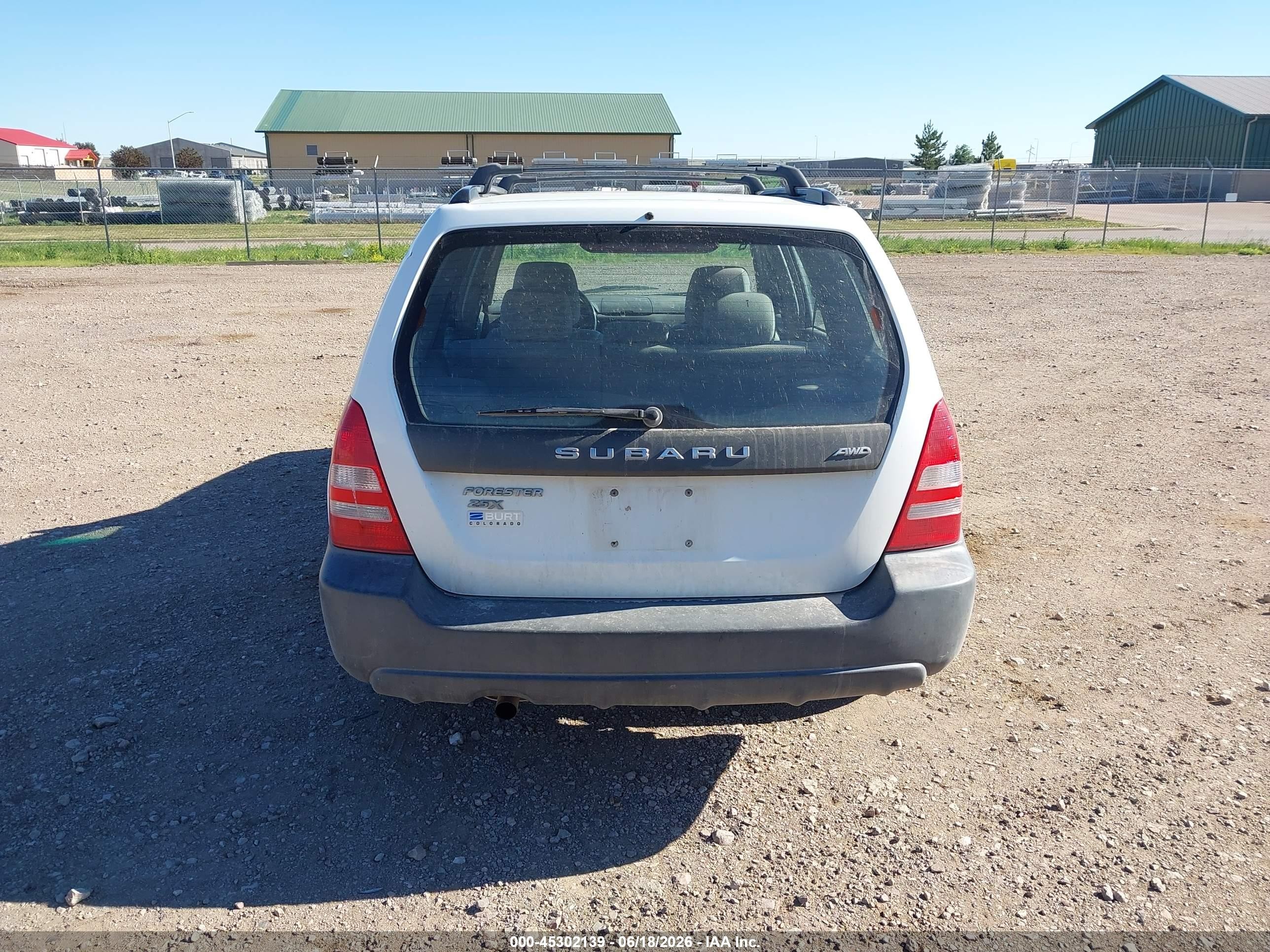 2003 Subaru Forester X White vin: JF1SG63673H736145