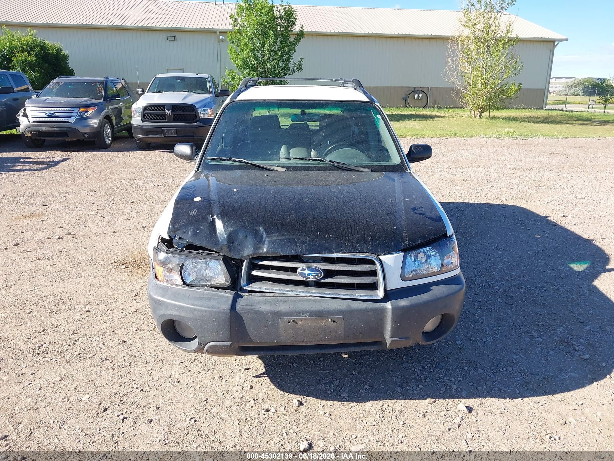 2003 Subaru Forester X White vin: JF1SG63673H736145