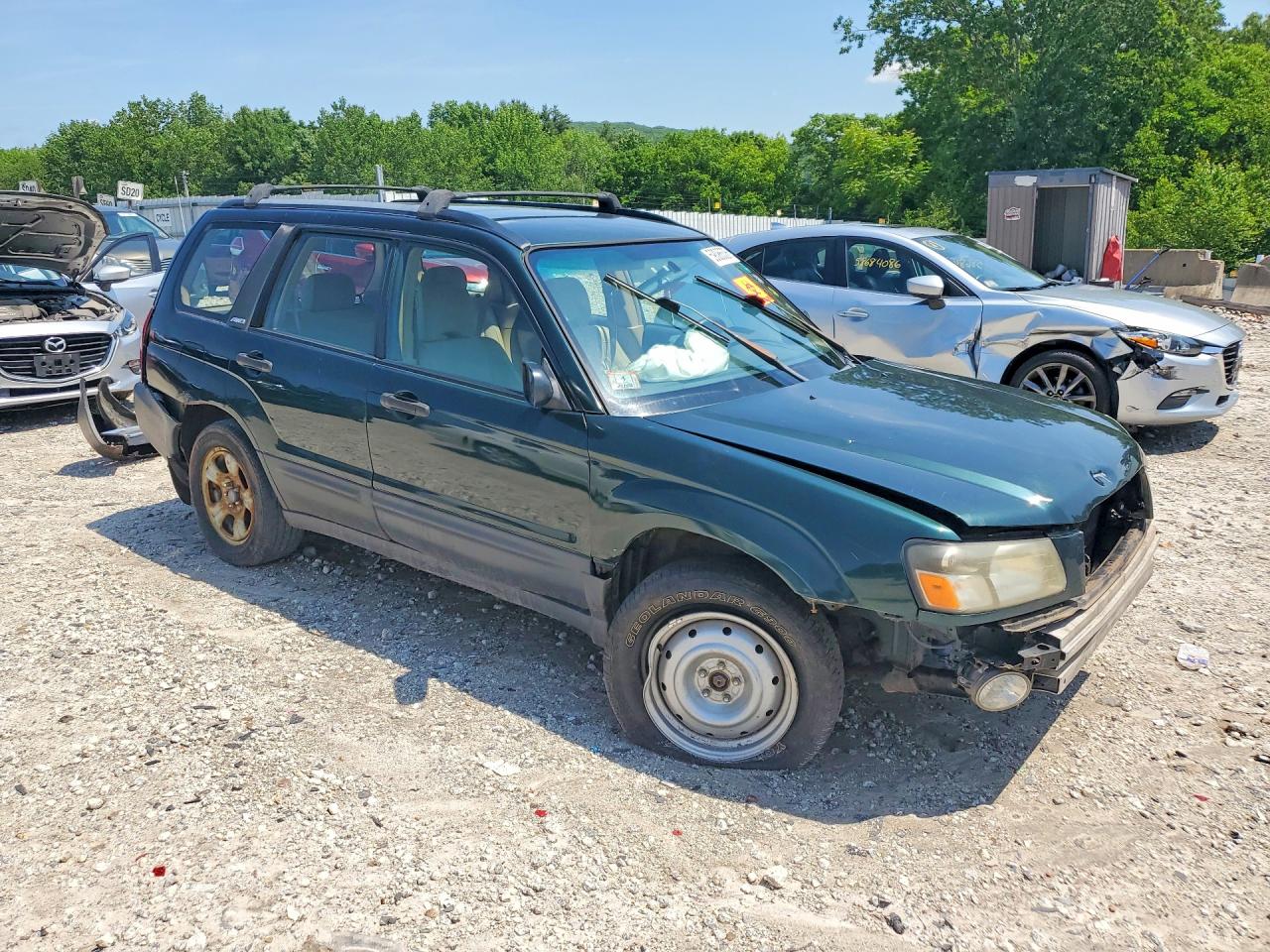 2003 Subaru Forester 2.5x Green vin: JF1SG63673H752247