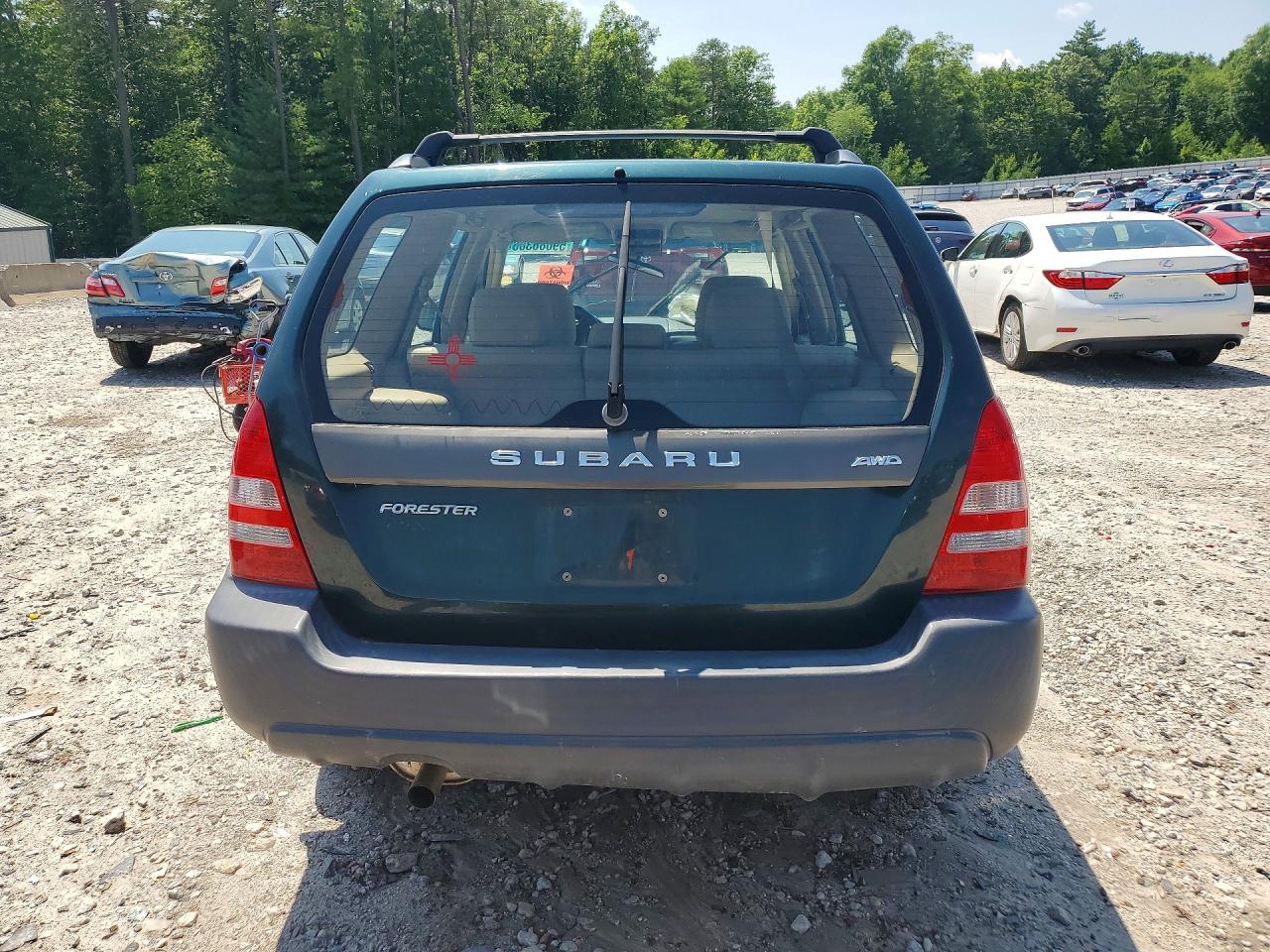 2003 Subaru Forester 2.5x Green vin: JF1SG63673H752247