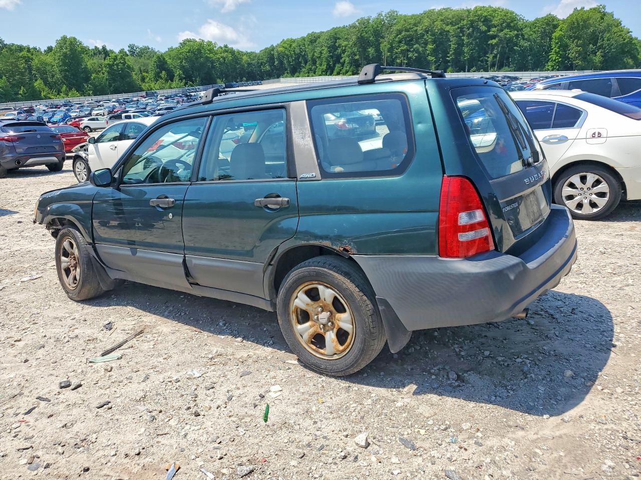2003 Subaru Forester 2.5x Green vin: JF1SG63673H752247