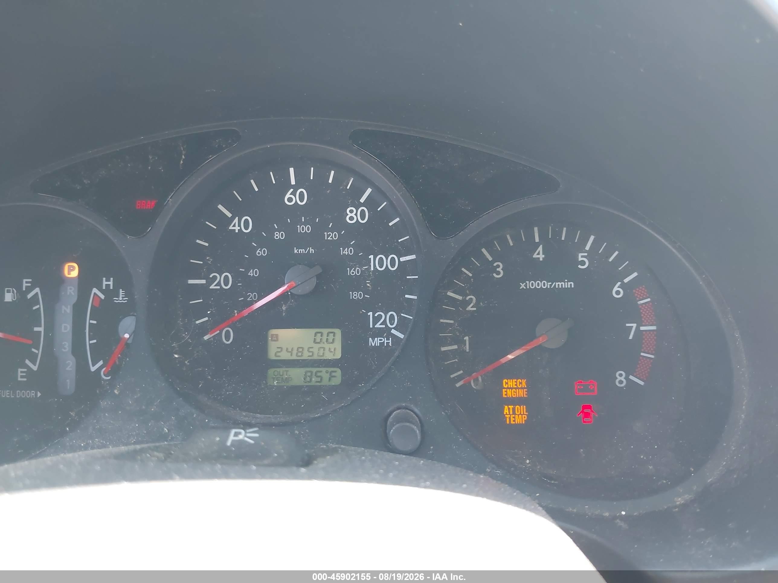 2004 Subaru Forester 2.5x Silver vin: JF1SG63674H729536