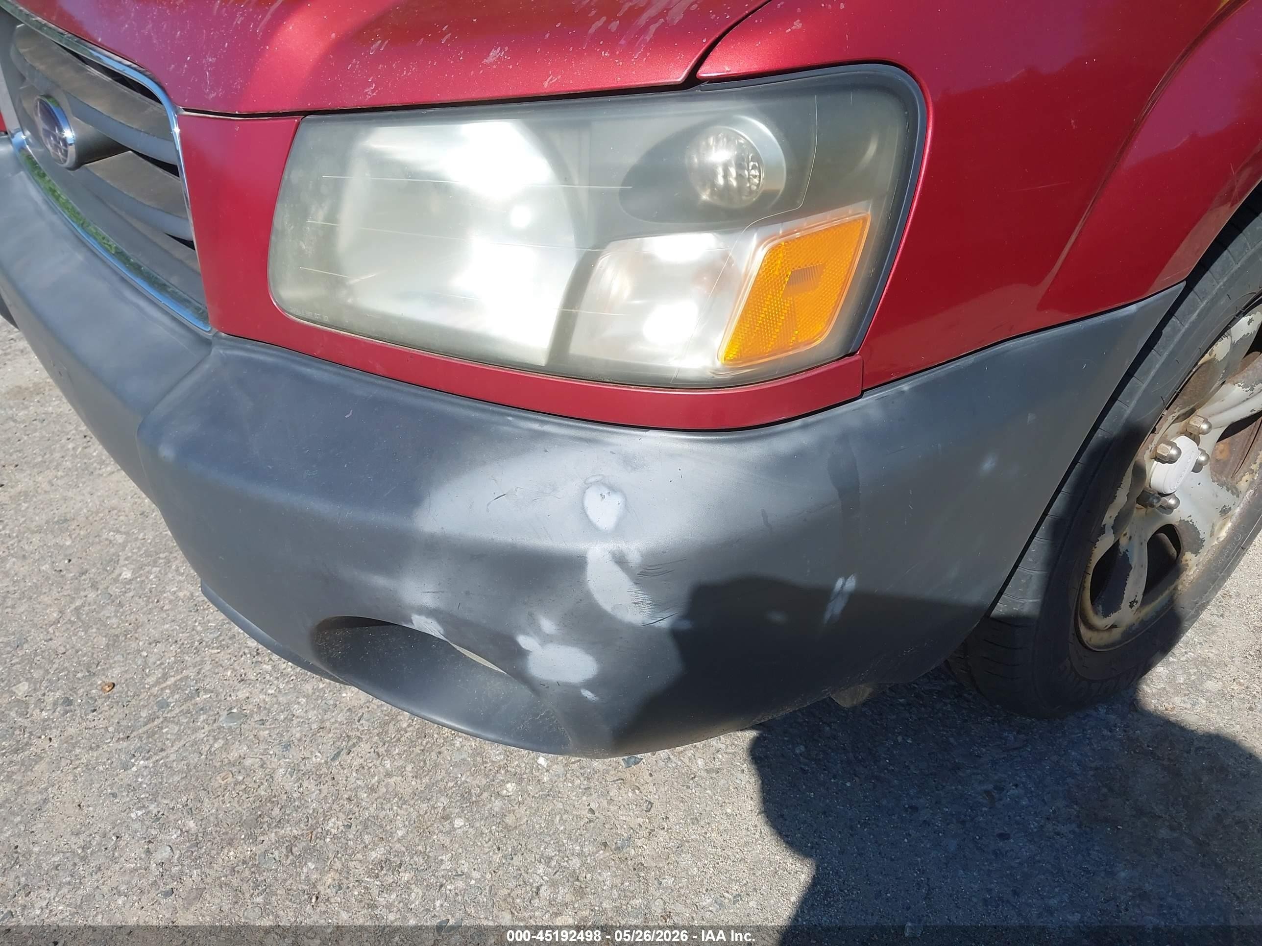 2004 Subaru Forester 2.5x Red vin: JF1SG63674H766084