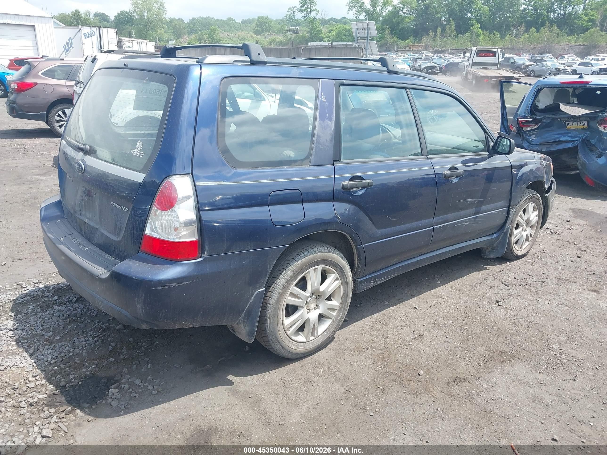 2006 Subaru Forester 2.5x Blue vin: JF1SG63676H742886