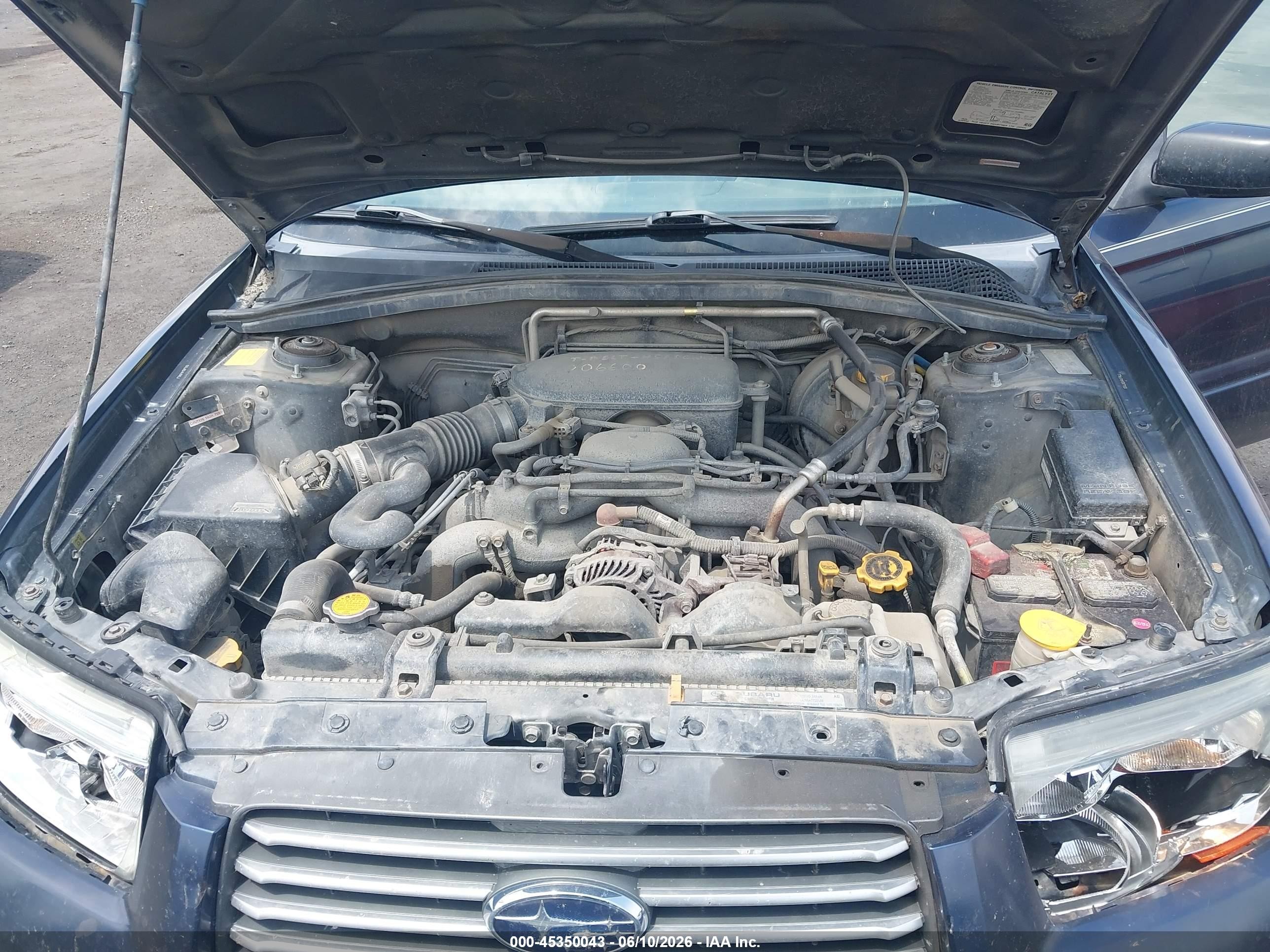 2006 Subaru Forester 2.5x Blue vin: JF1SG63676H742886