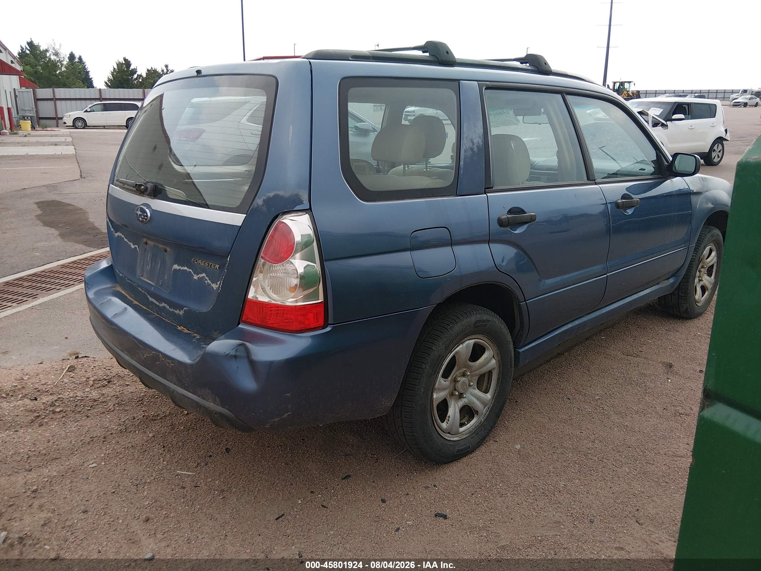 2007 Subaru Forester 2.5x Blue vin: JF1SG63677H718833