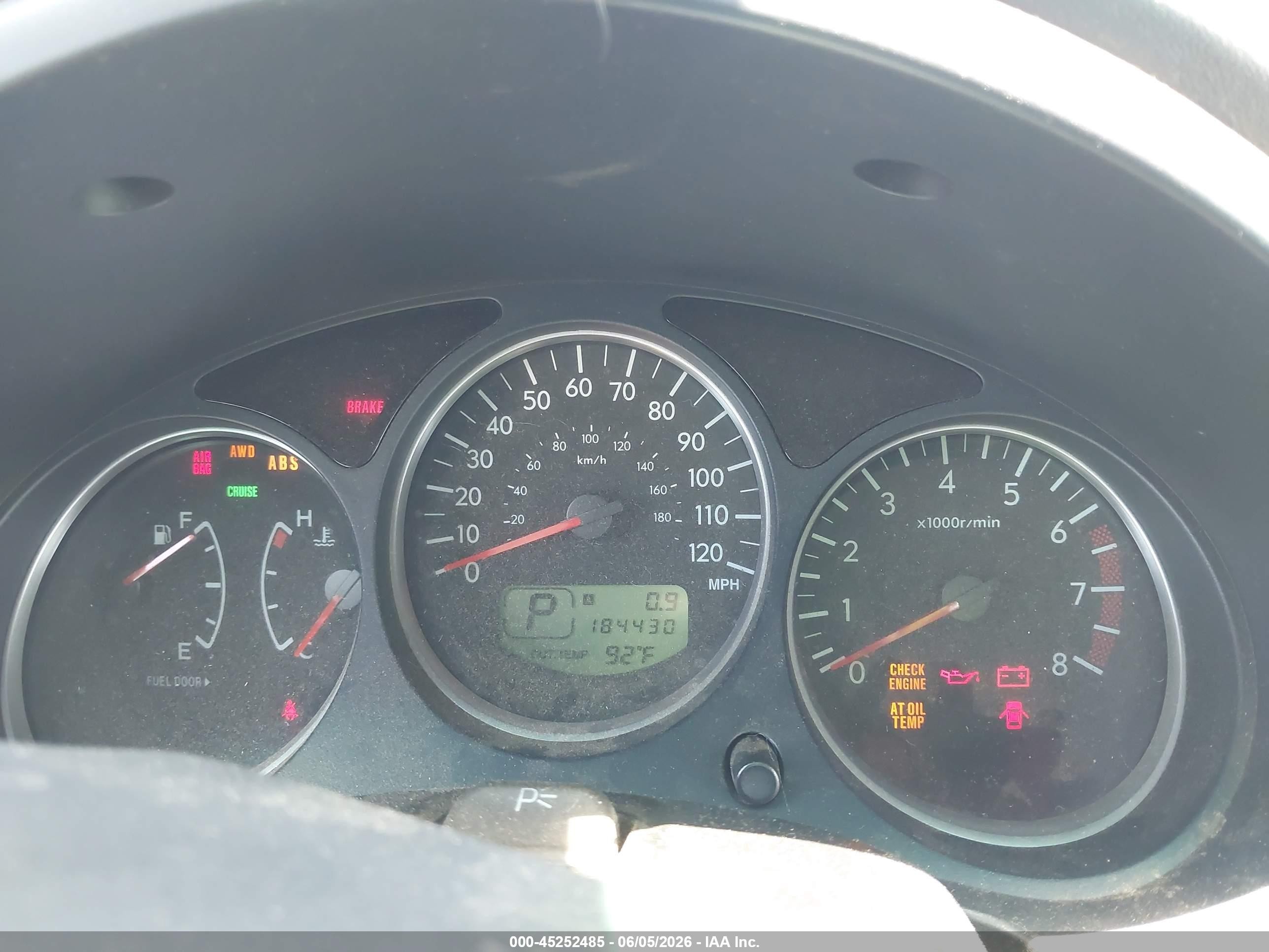 2005 Subaru Forester 2.5x Silver vin: JF1SG63685H715470