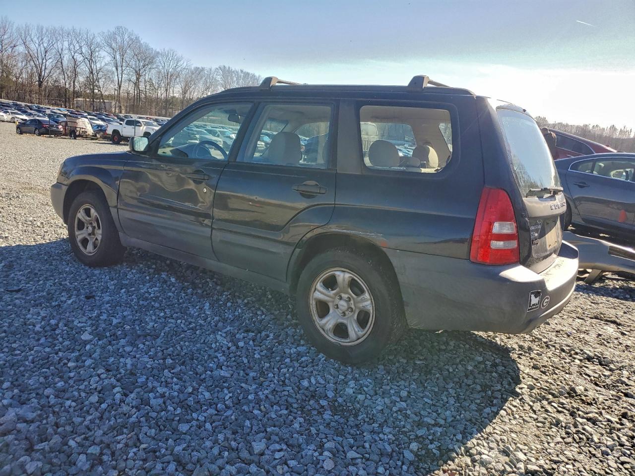 2005 Subaru Forester 2.5x Black vin: JF1SG63685H730356
