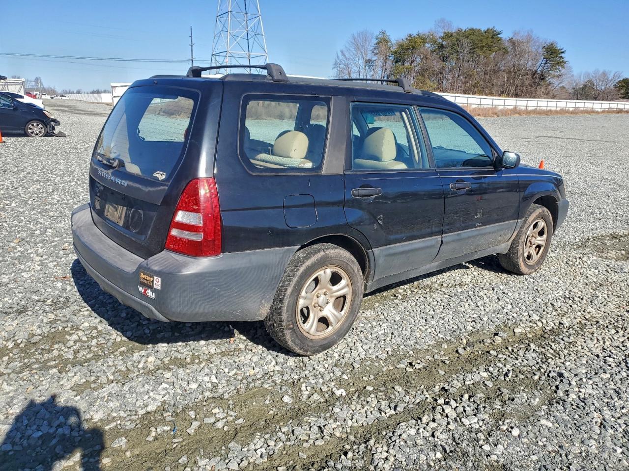 2005 Subaru Forester 2.5x Black vin: JF1SG63685H730356