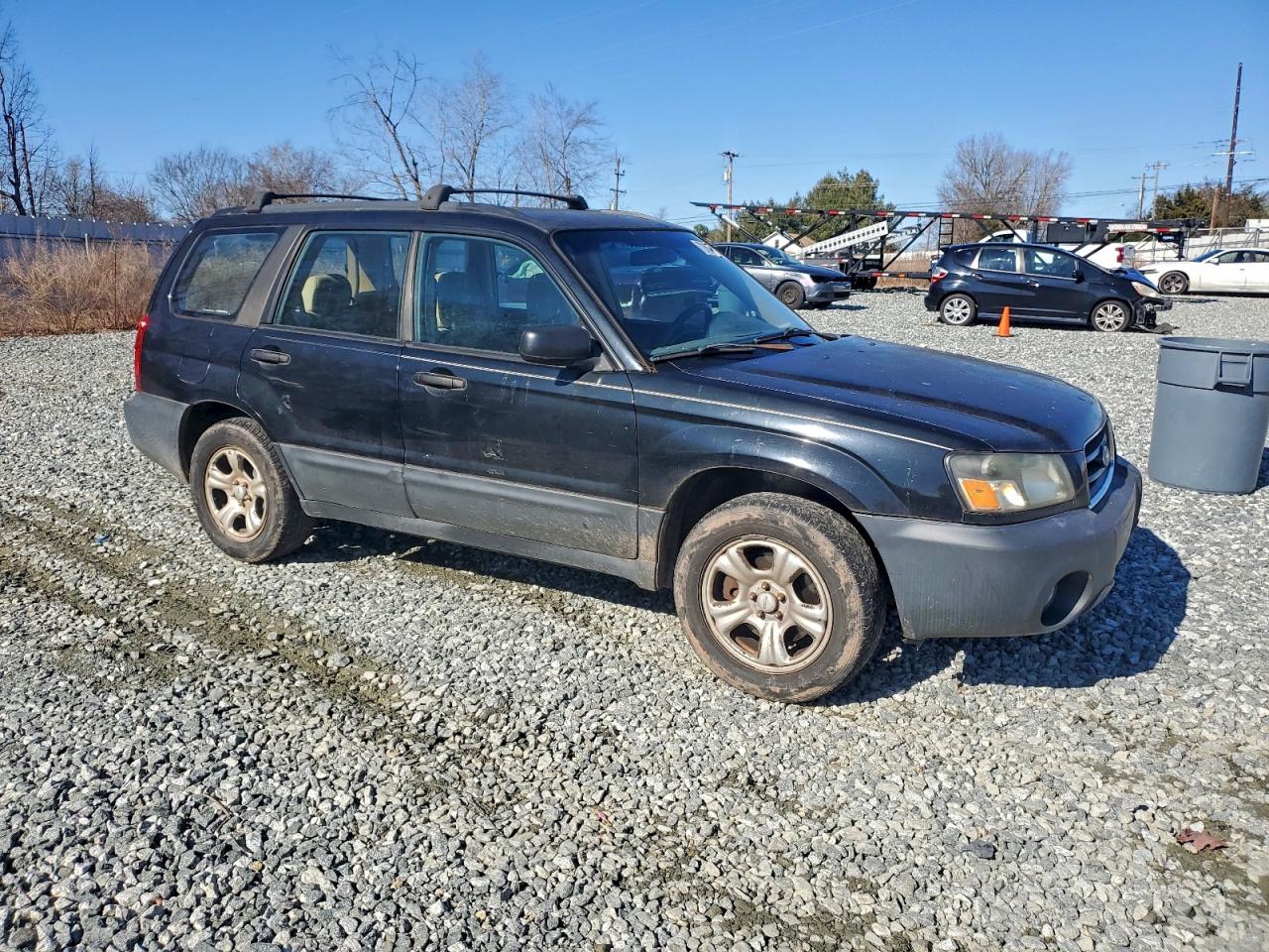 2005 Subaru Forester 2.5x Black vin: JF1SG63685H730356