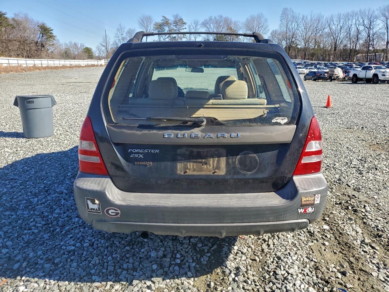 2005 Subaru Forester 2.5x Black vin: JF1SG63685H730356