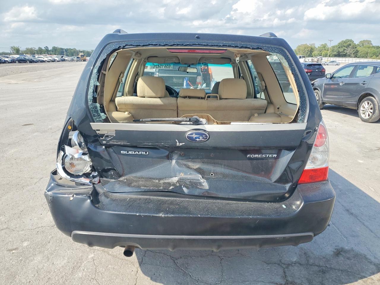 2006 Subaru Forester 2.5x Black vin: JF1SG63686H720170