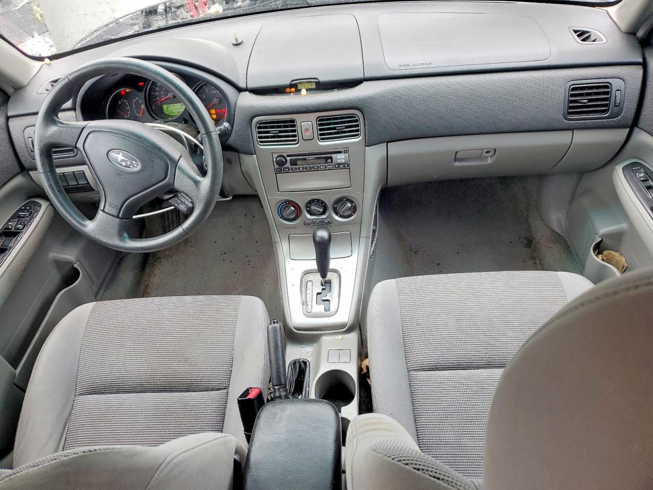 2007 Subaru Forester 2.5x Silver vin: JF1SG63687H726388