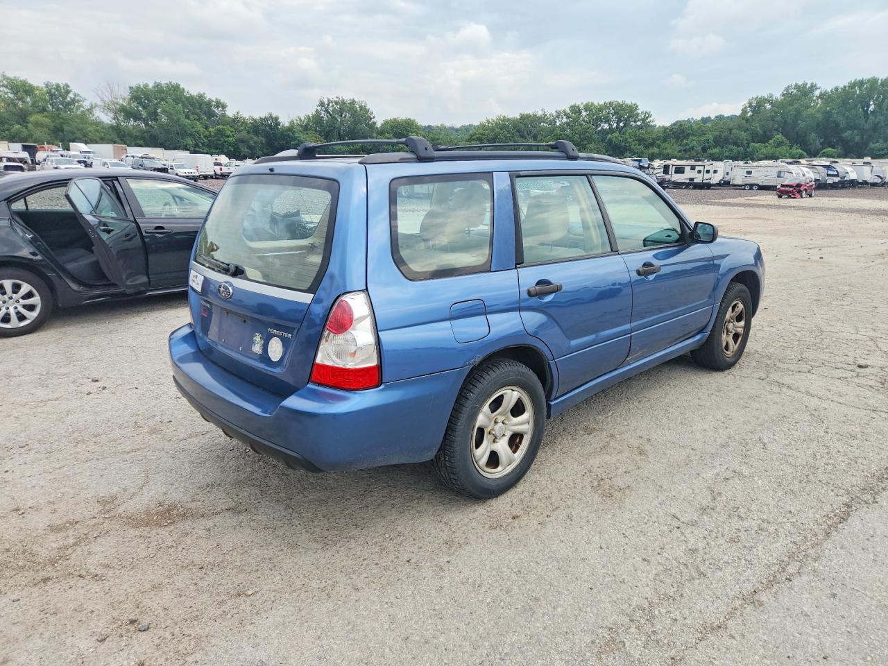 2007 Subaru Forester 2.5x Blue vin: JF1SG63687H730277