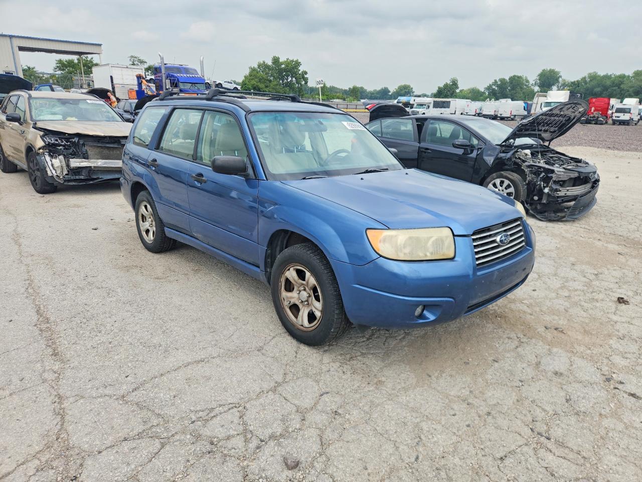 2007 Subaru Forester 2.5x Blue vin: JF1SG63687H730277