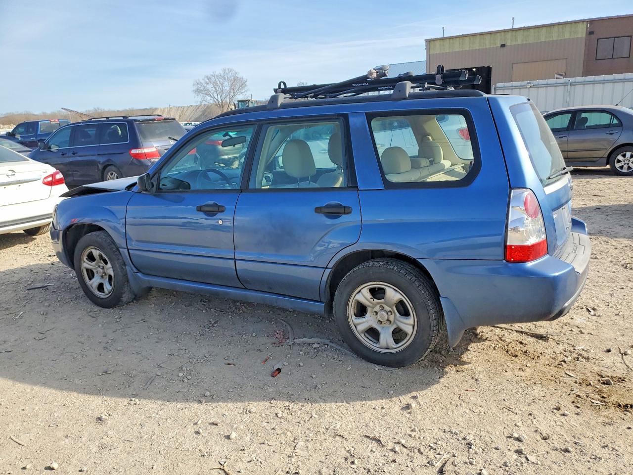 2007 Subaru Forester 2.5x Blue vin: JF1SG63687H744003