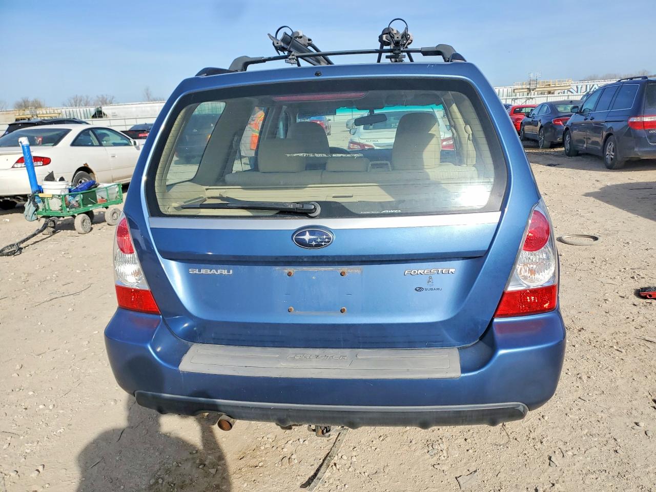 2007 Subaru Forester 2.5x Blue vin: JF1SG63687H744003