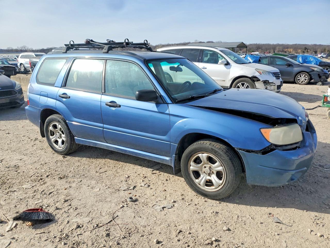 2007 Subaru Forester 2.5x Blue vin: JF1SG63687H744003