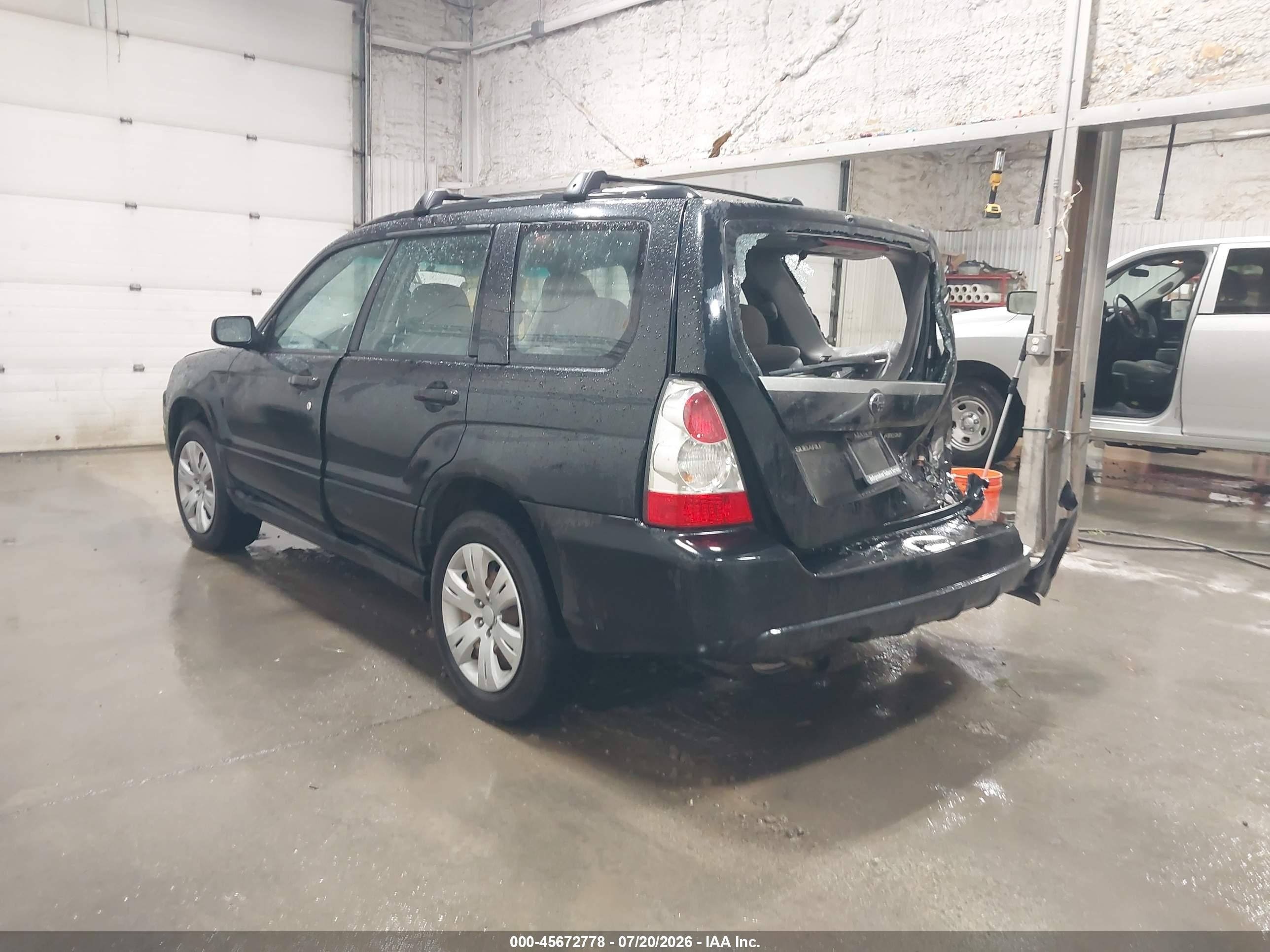 2008 Subaru Forester 2.5x Черный vin: JF1SG63688H705218