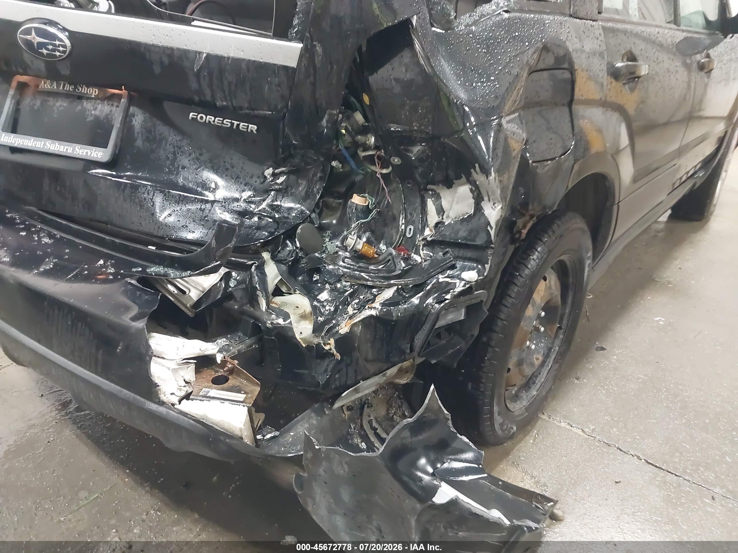 2008 Subaru Forester 2.5x Черный vin: JF1SG63688H705218