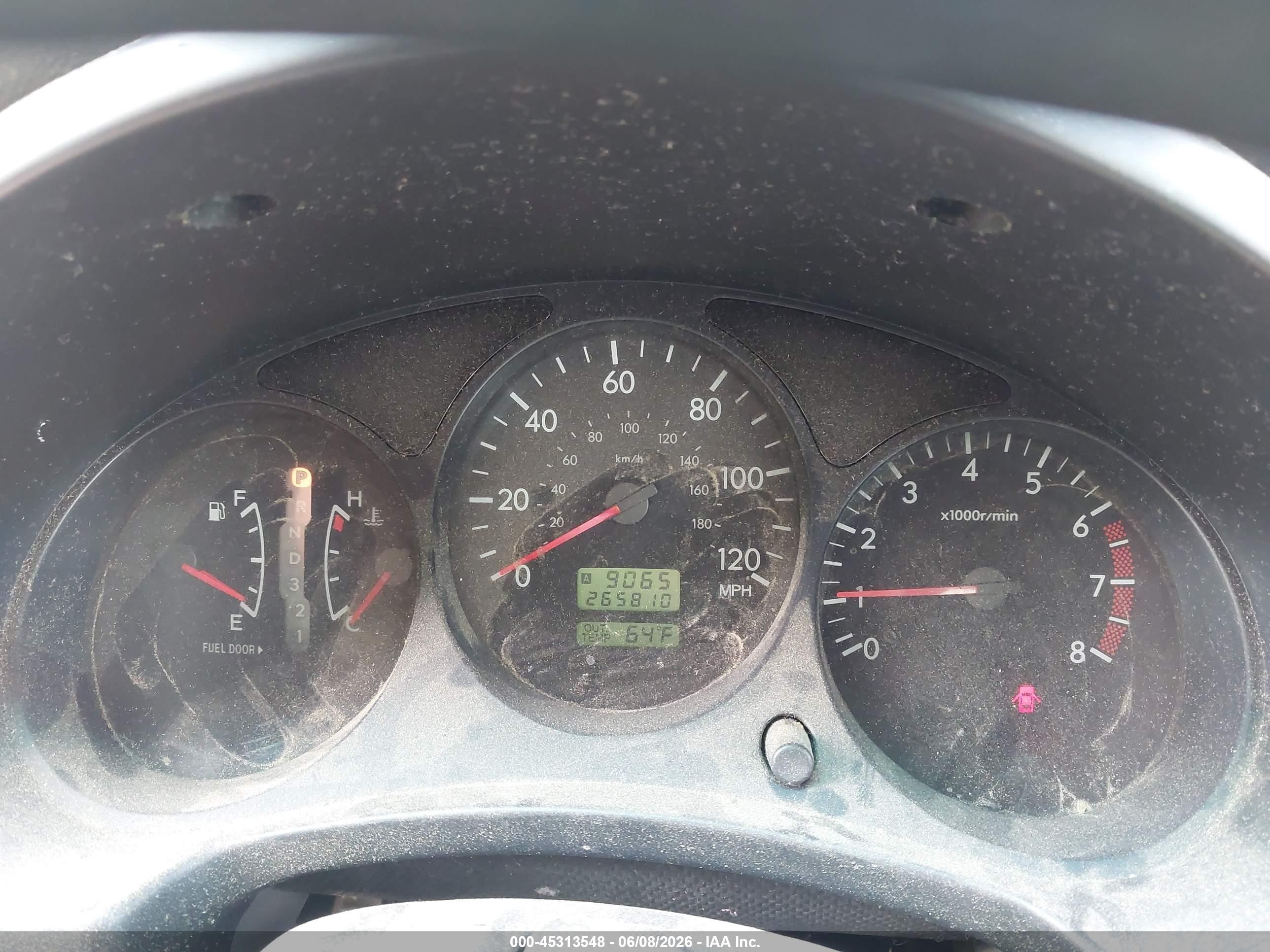2004 Subaru Forester 2.5x Silver vin: JF1SG63694H762957