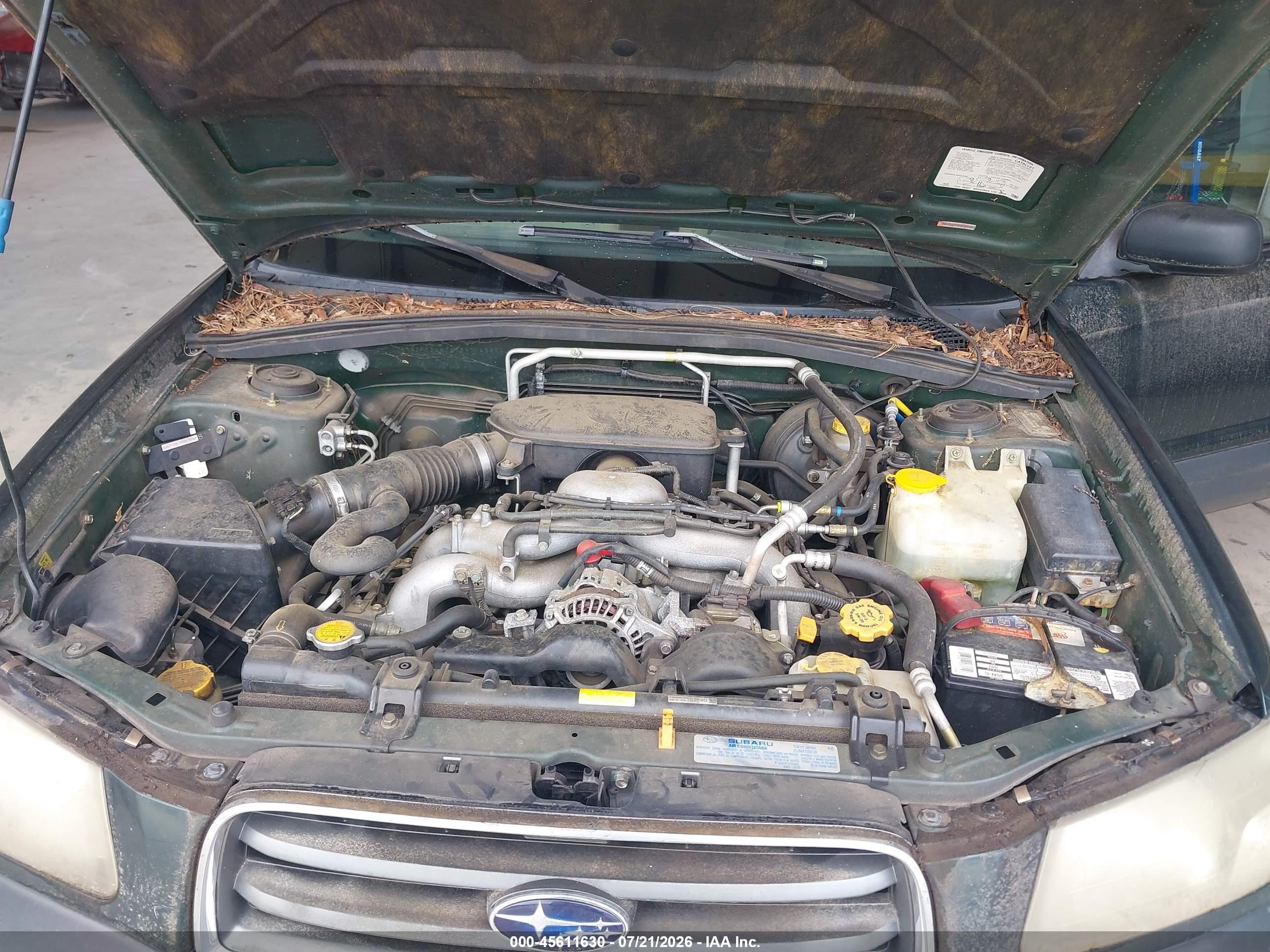 2005 Subaru Forester 2.5x Navy vin: JF1SG63695H714599