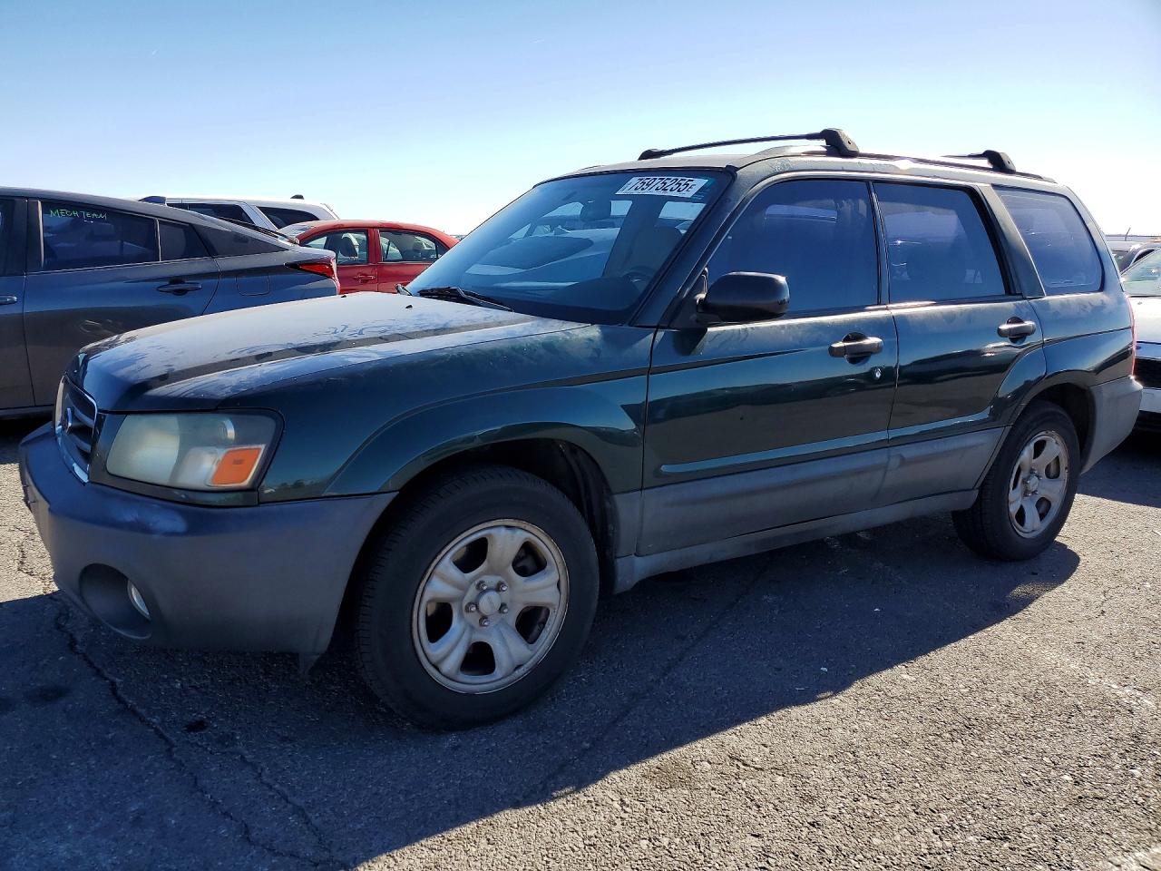 2005 Subaru Forester 2.5x Green vin: JF1SG63695H725537