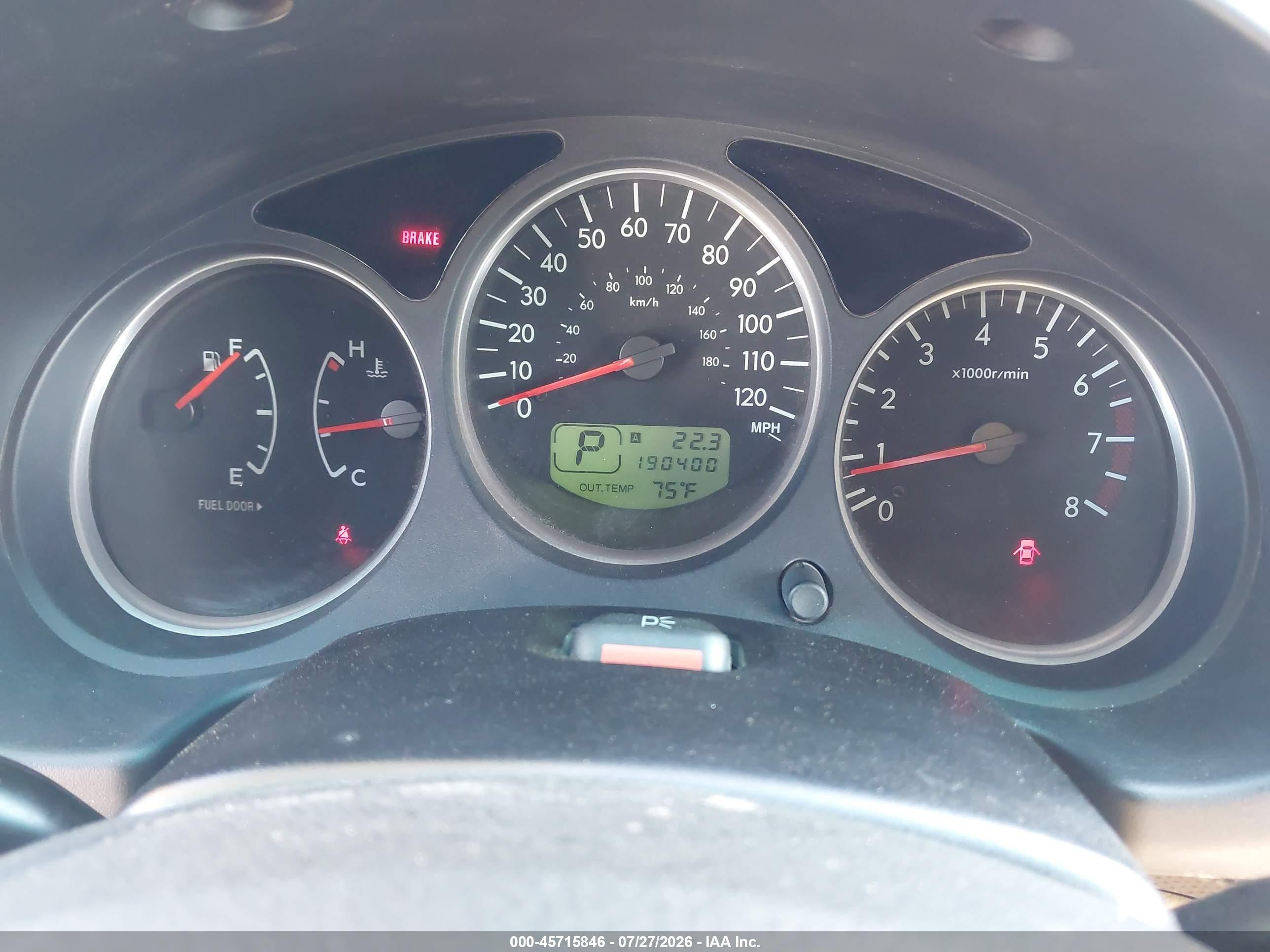 2006 Subaru Forester 2.5x Red vin: JF1SG63696H737494