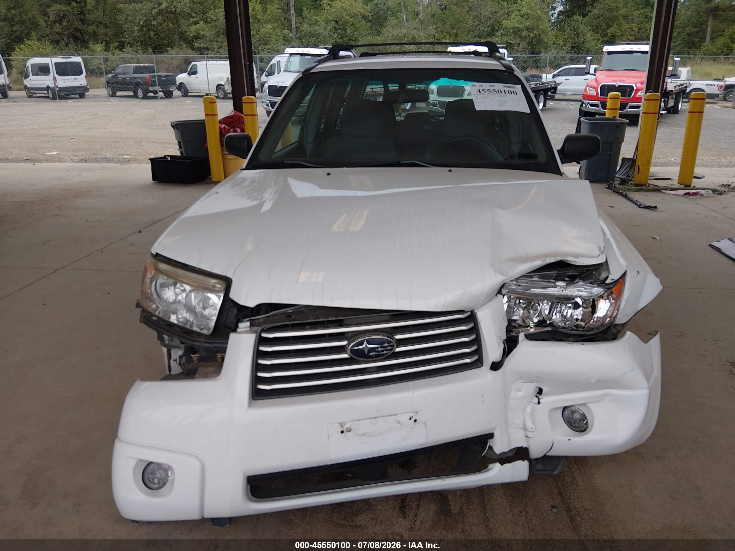2006 Subaru Forester 2.5x White vin: JF1SG63696H752965