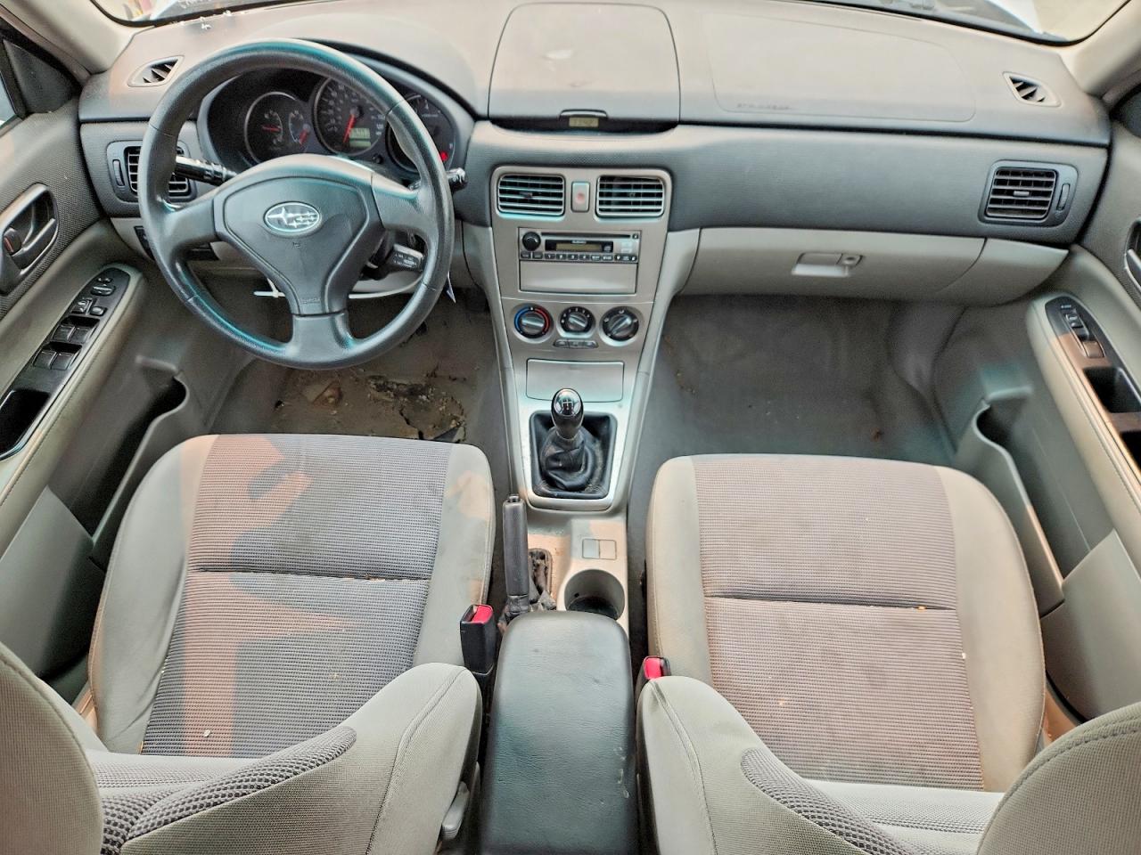 2008 Subaru Forester 2.5x Silver vin: JF1SG63698G710563