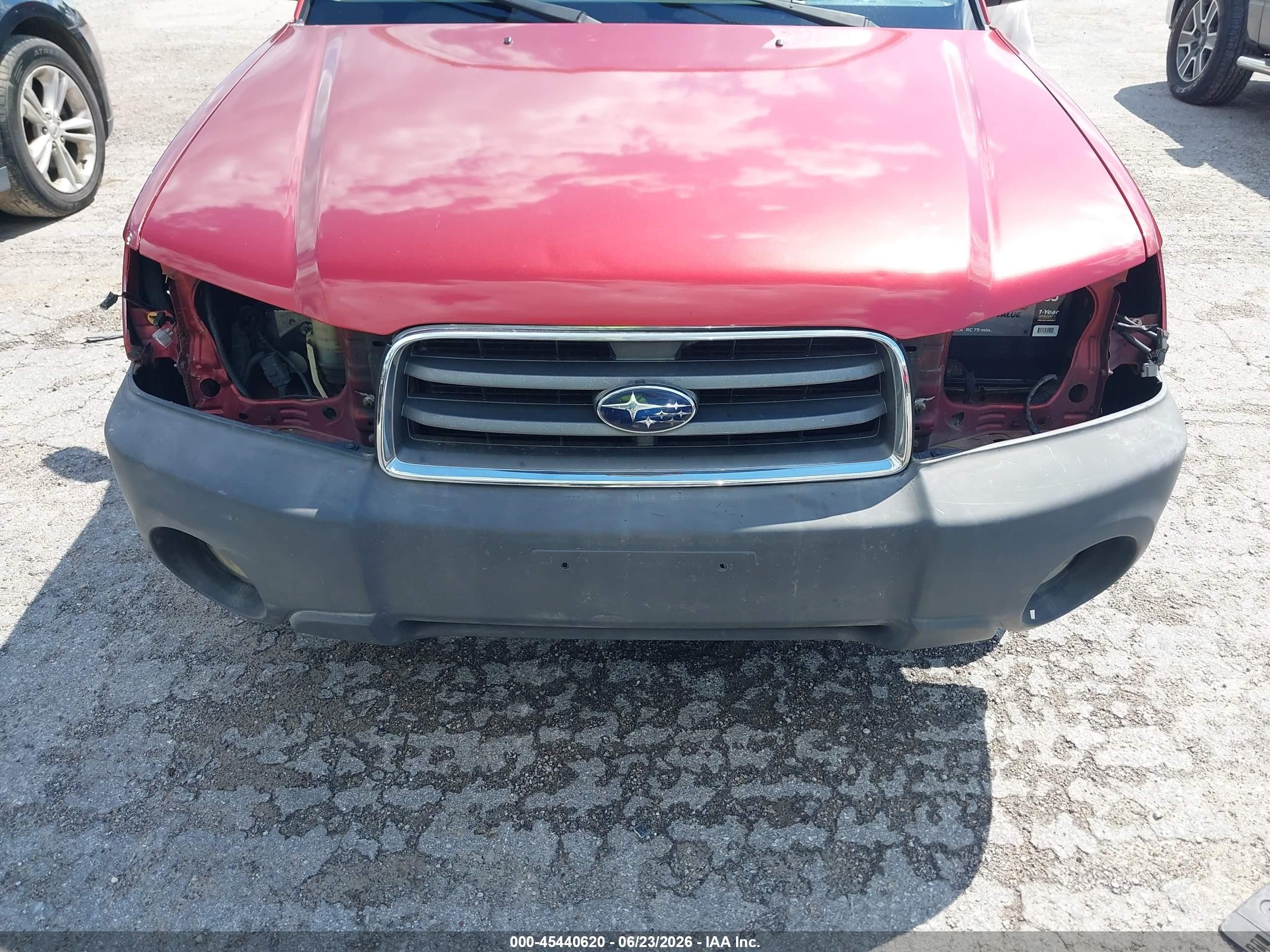 2003 Subaru Forester X Красный vin: JF1SG636X3H721655