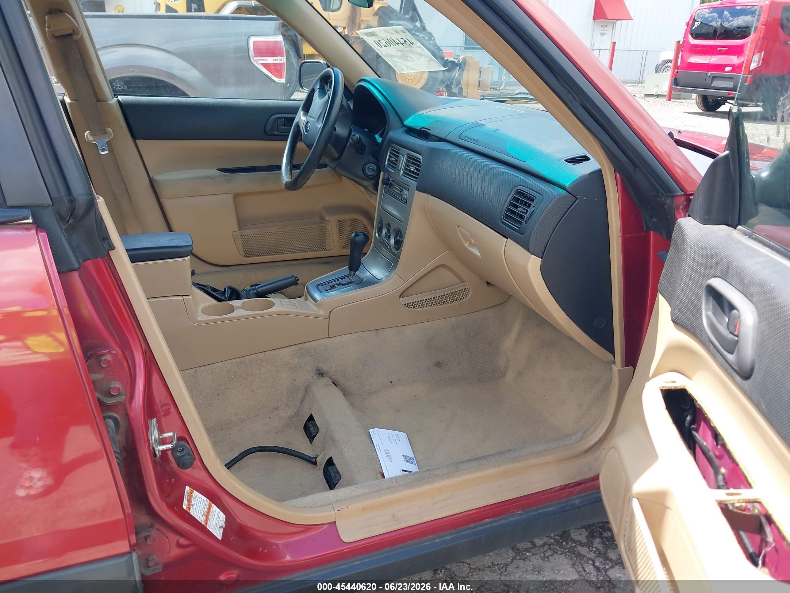 2003 Subaru Forester X Красный vin: JF1SG636X3H721655