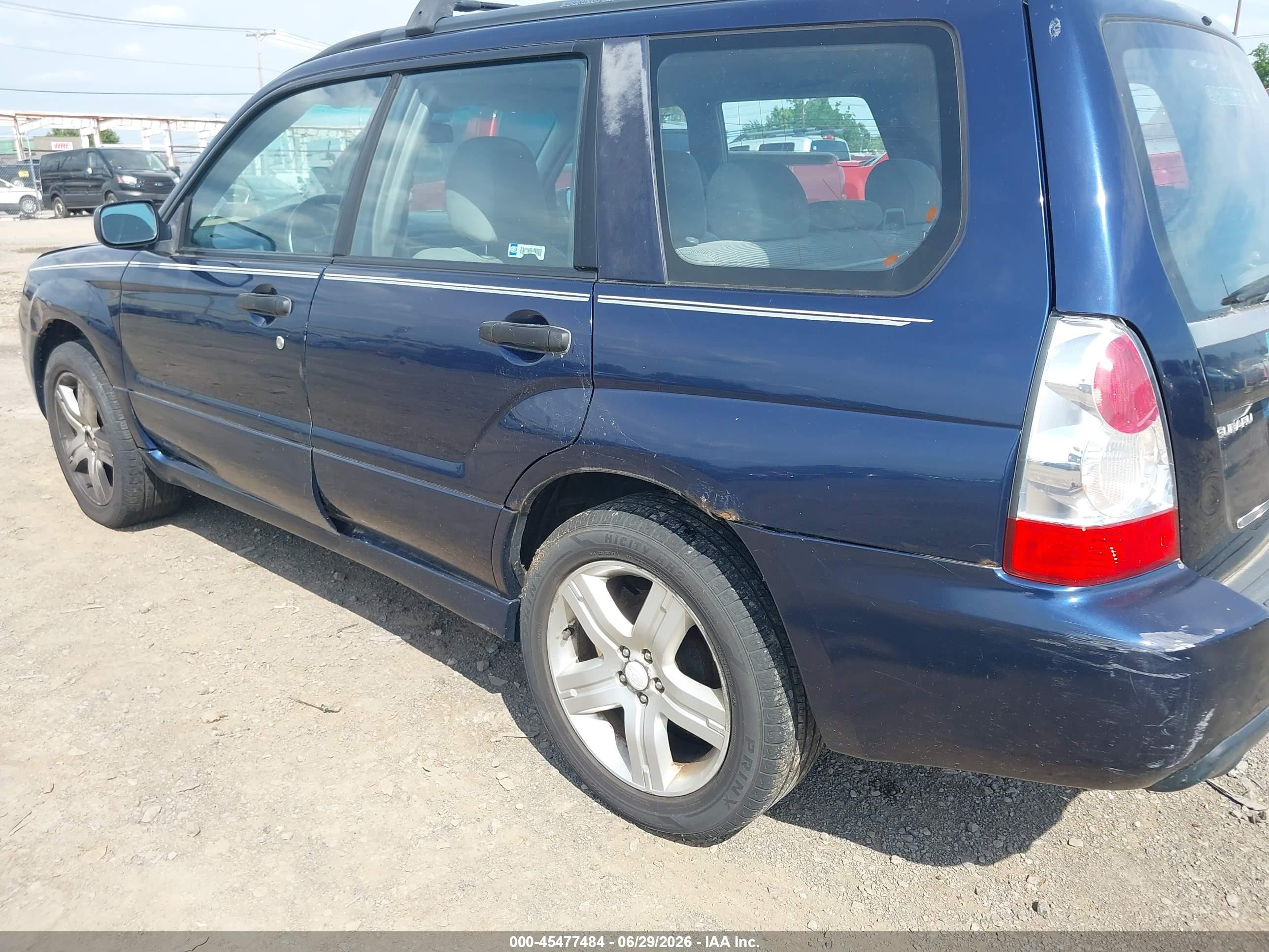2006 Subaru Forester 2.5x Dark Blue vin: JF1SG636X6H717528