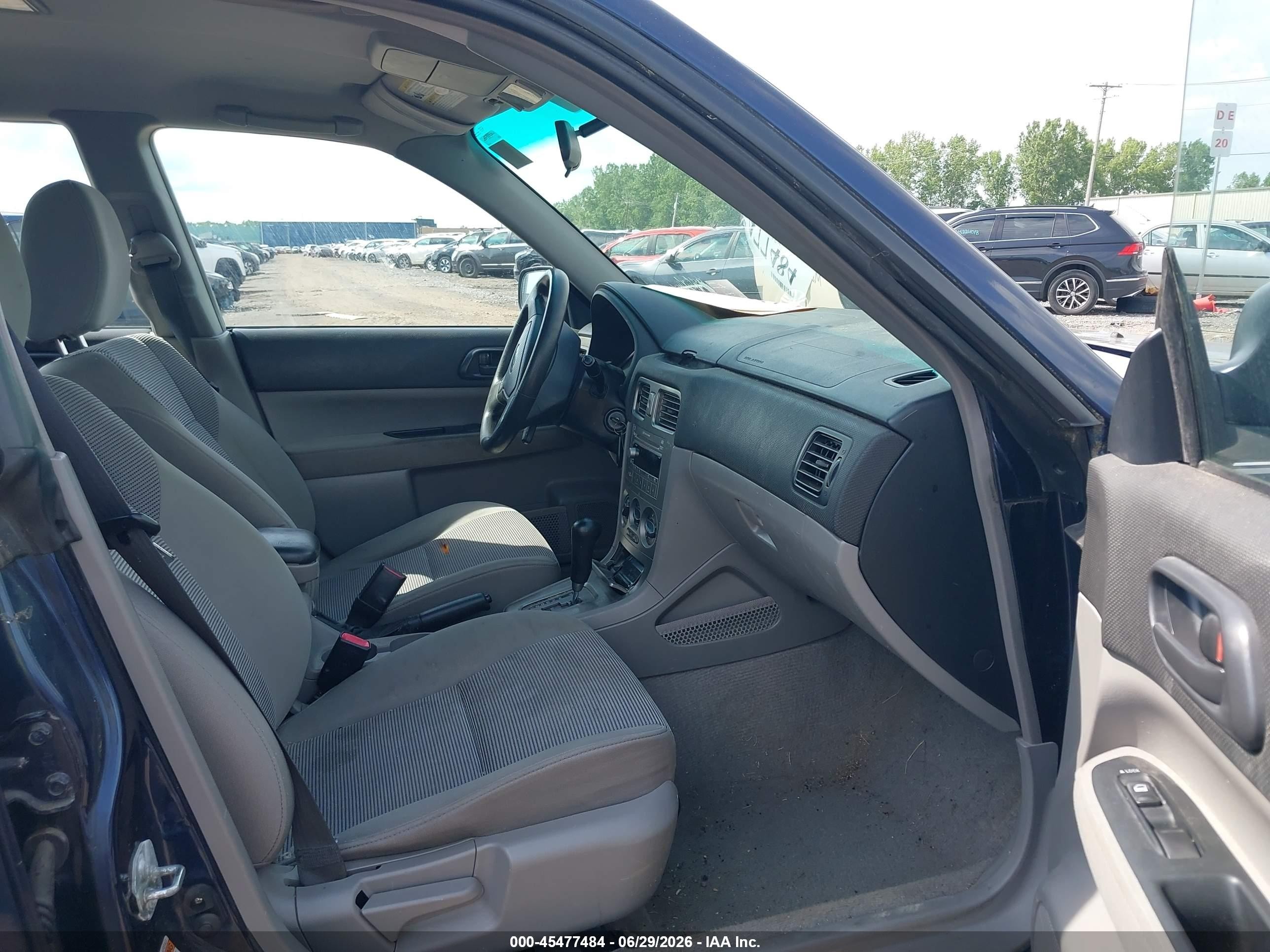 2006 Subaru Forester 2.5x Dark Blue vin: JF1SG636X6H717528