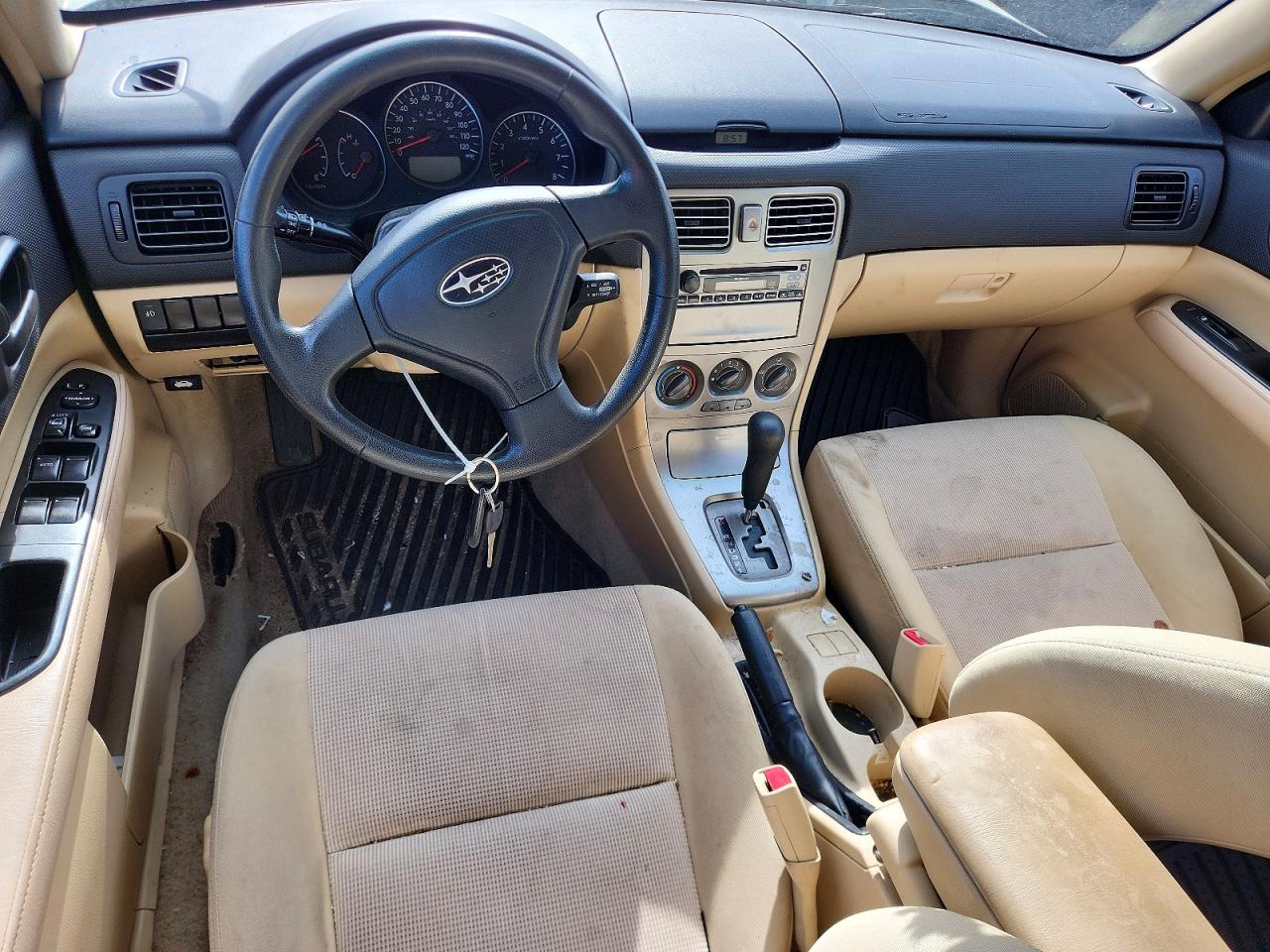 2007 Subaru Forester 2.5x Cream vin: JF1SG636X7H722729