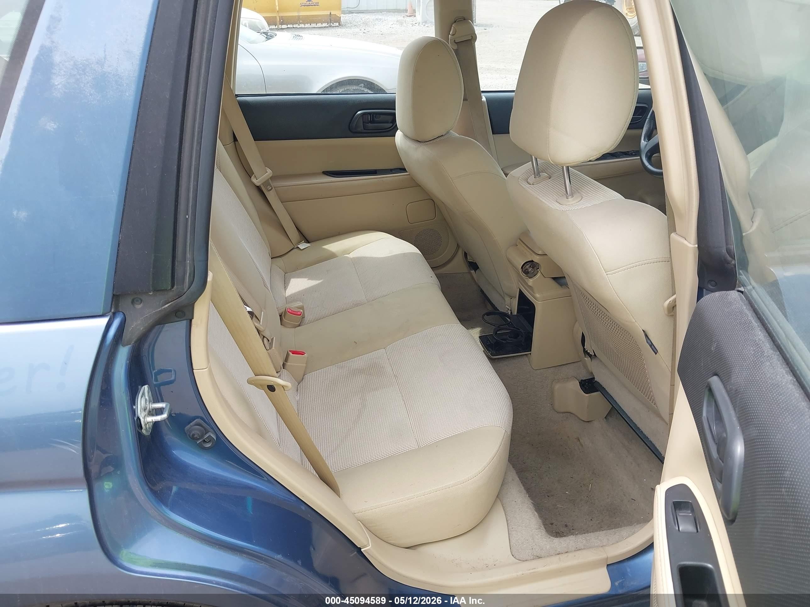 2007 Subaru Forester 2.5x Blue vin: JF1SG636X7H744472