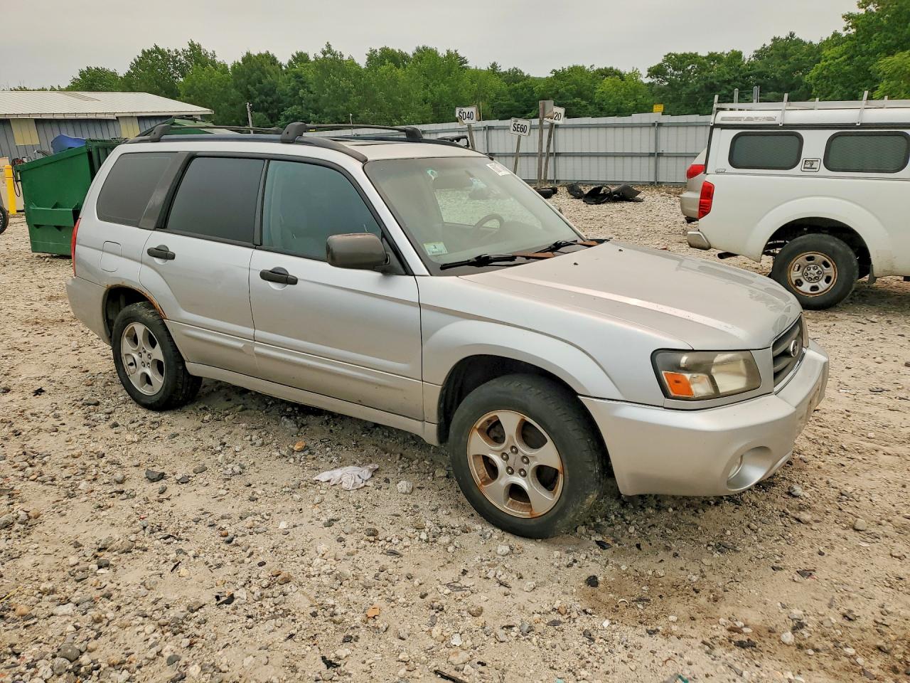 2003 Subaru Forester 2.5xs Silver vin: JF1SG65603G754635
