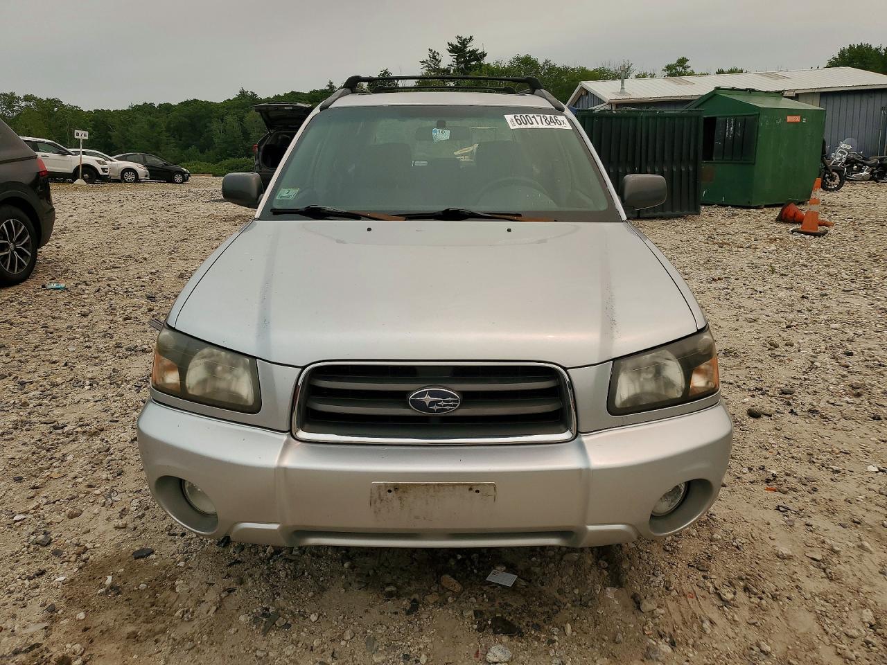 2003 Subaru Forester 2.5xs Silver vin: JF1SG65603G754635