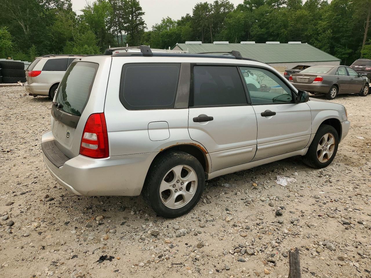 2003 Subaru Forester 2.5xs Silver vin: JF1SG65603G754635
